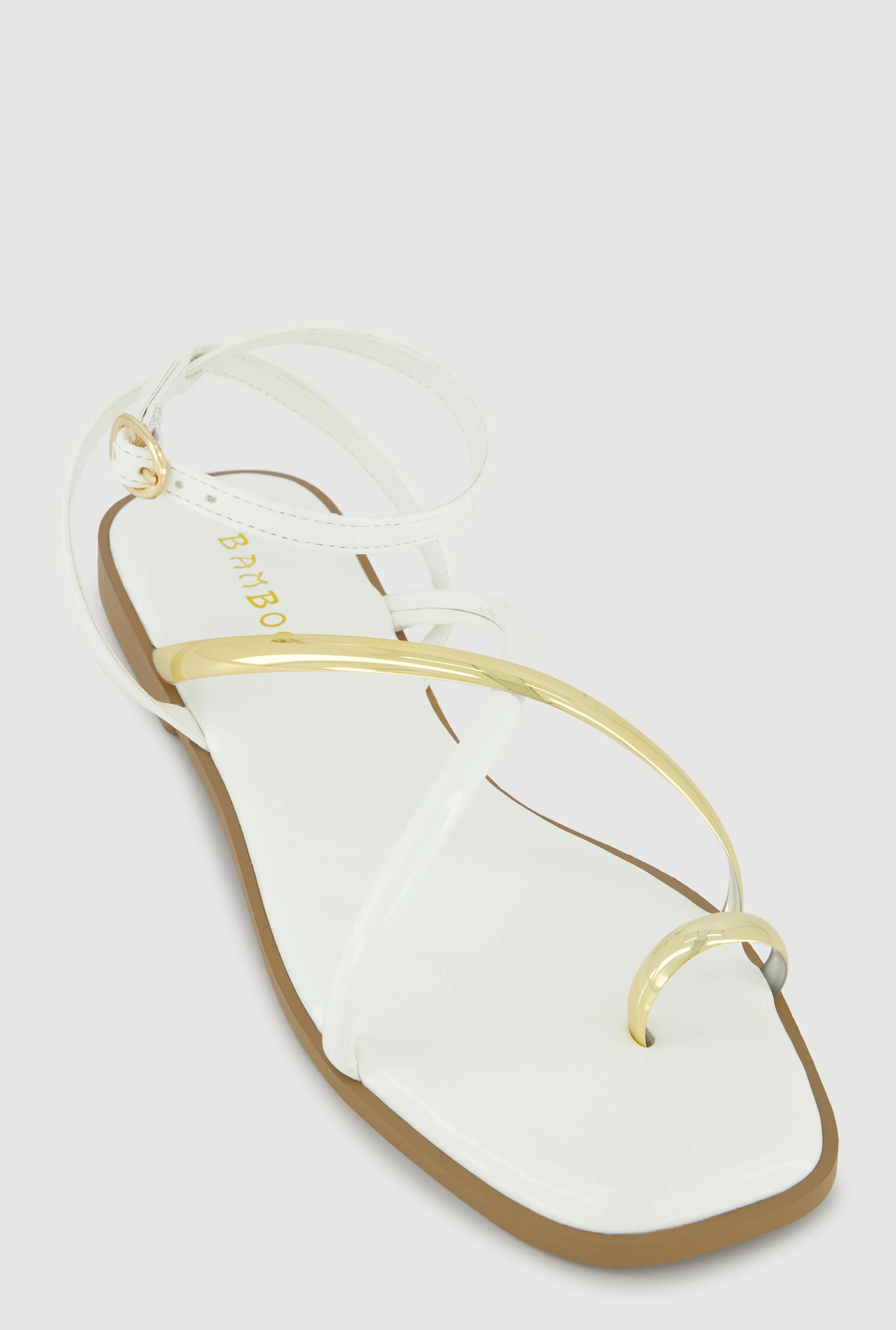 Metallic Strappy Toe Loop Sandals sold by Rainbow product image thumbnail 2