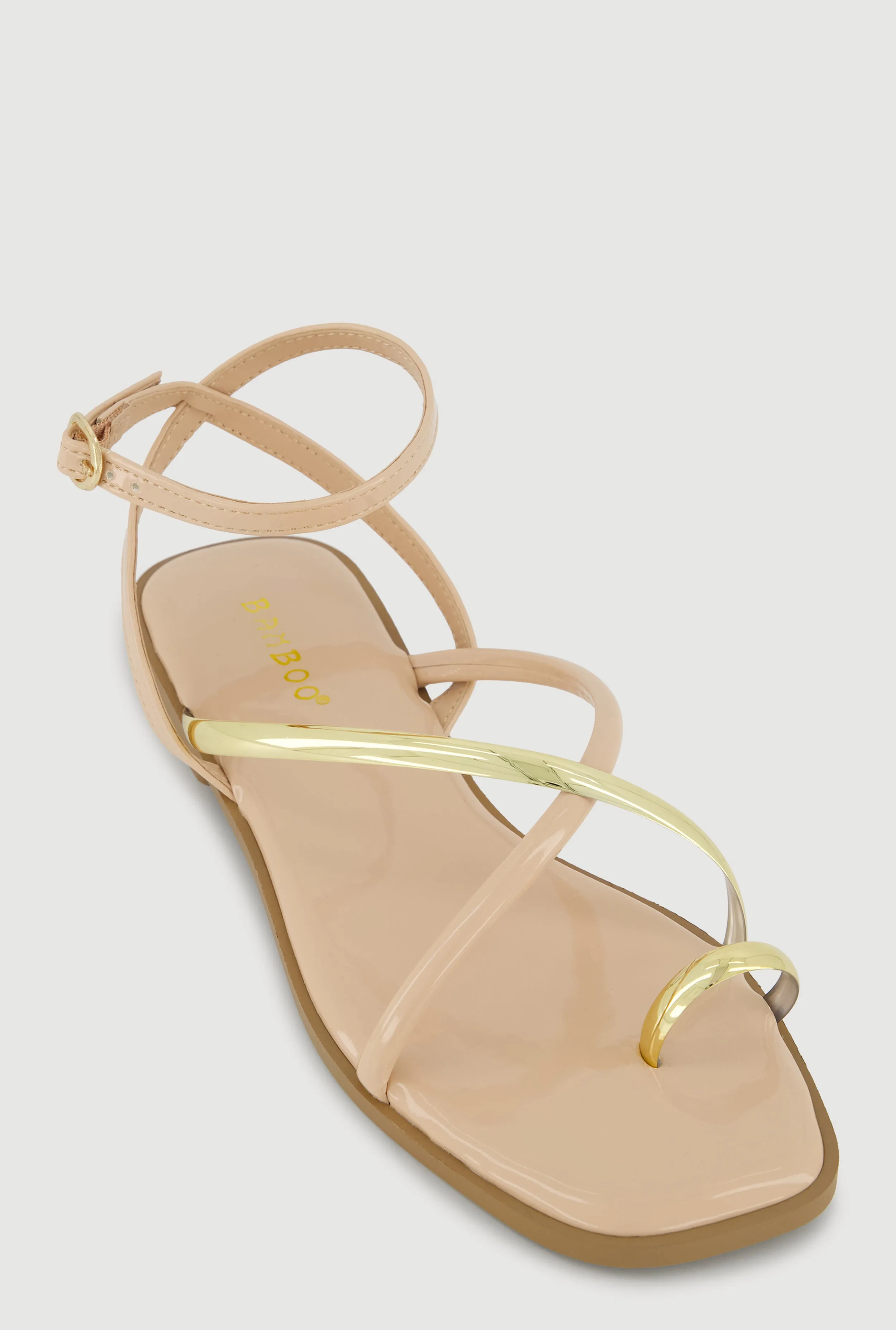 Metallic Strappy Toe Loop Sandals sold by Rainbow product image thumbnail 3