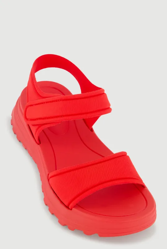 Velcro Ankle Strap Open Toe Platform Sandals sold by Rainbow