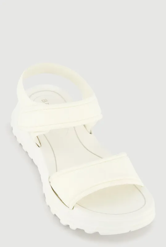 Velcro Ankle Strap Open Toe Platform Sandals sold by Rainbow