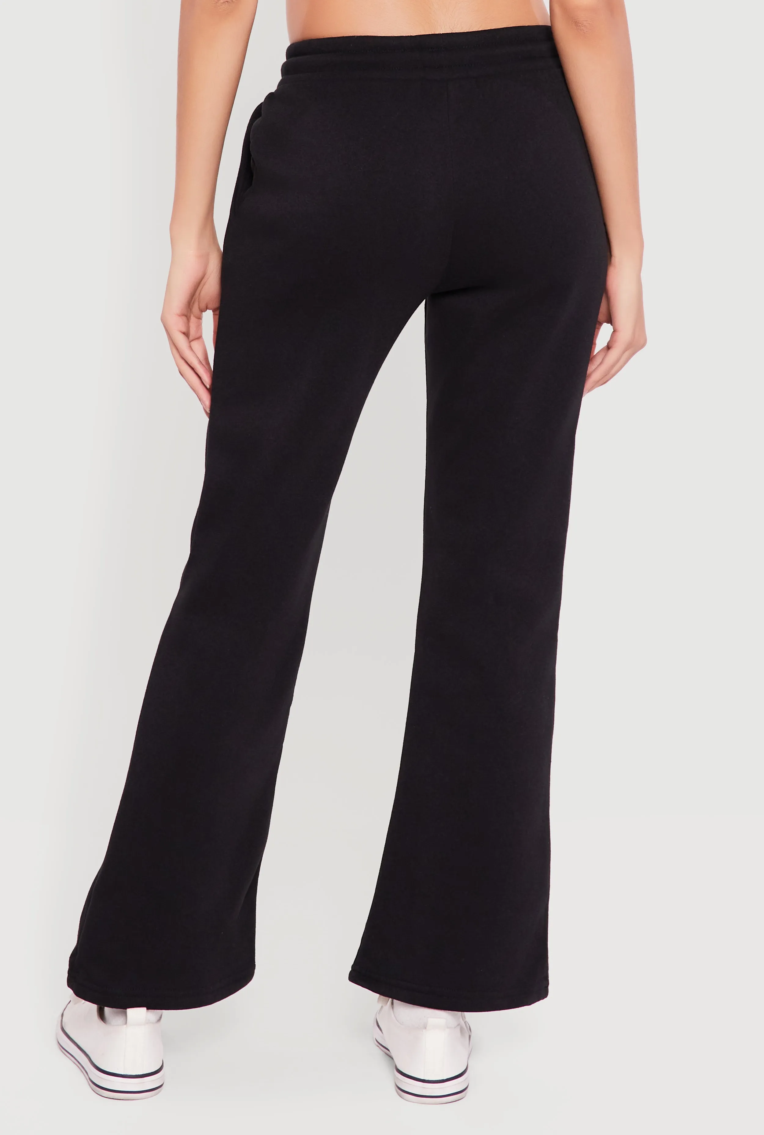 Drawstring Waist Fleece Lined Boot Cut Sweatpants sold by Rainbow product image thumbnail 5