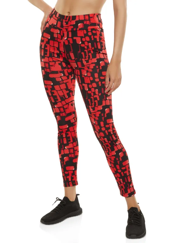 Printed Active Leggings made by Rainbow