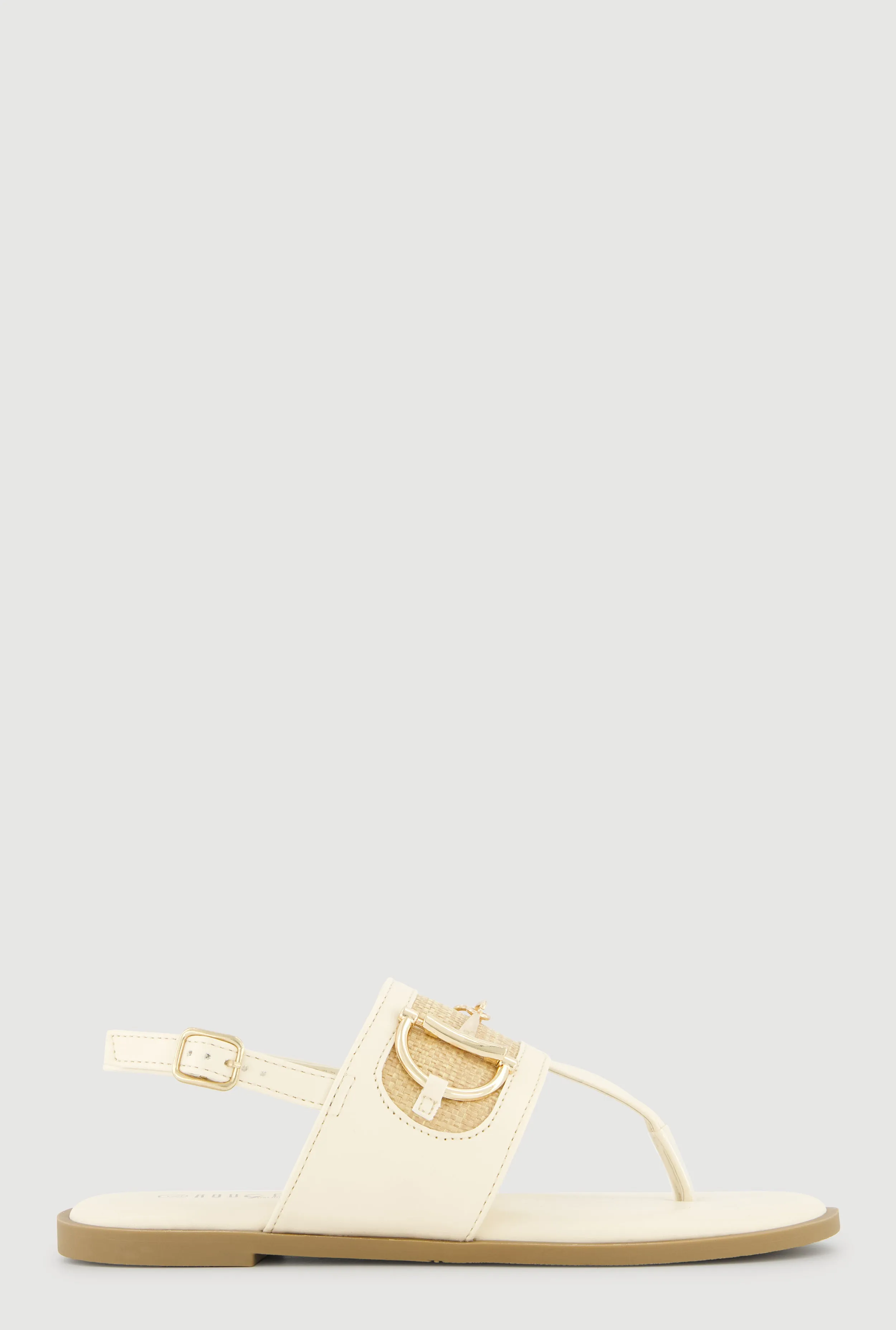 Metallic Detail Ankle Strap Thong Sandals sold by Rainbow product image thumbnail 2