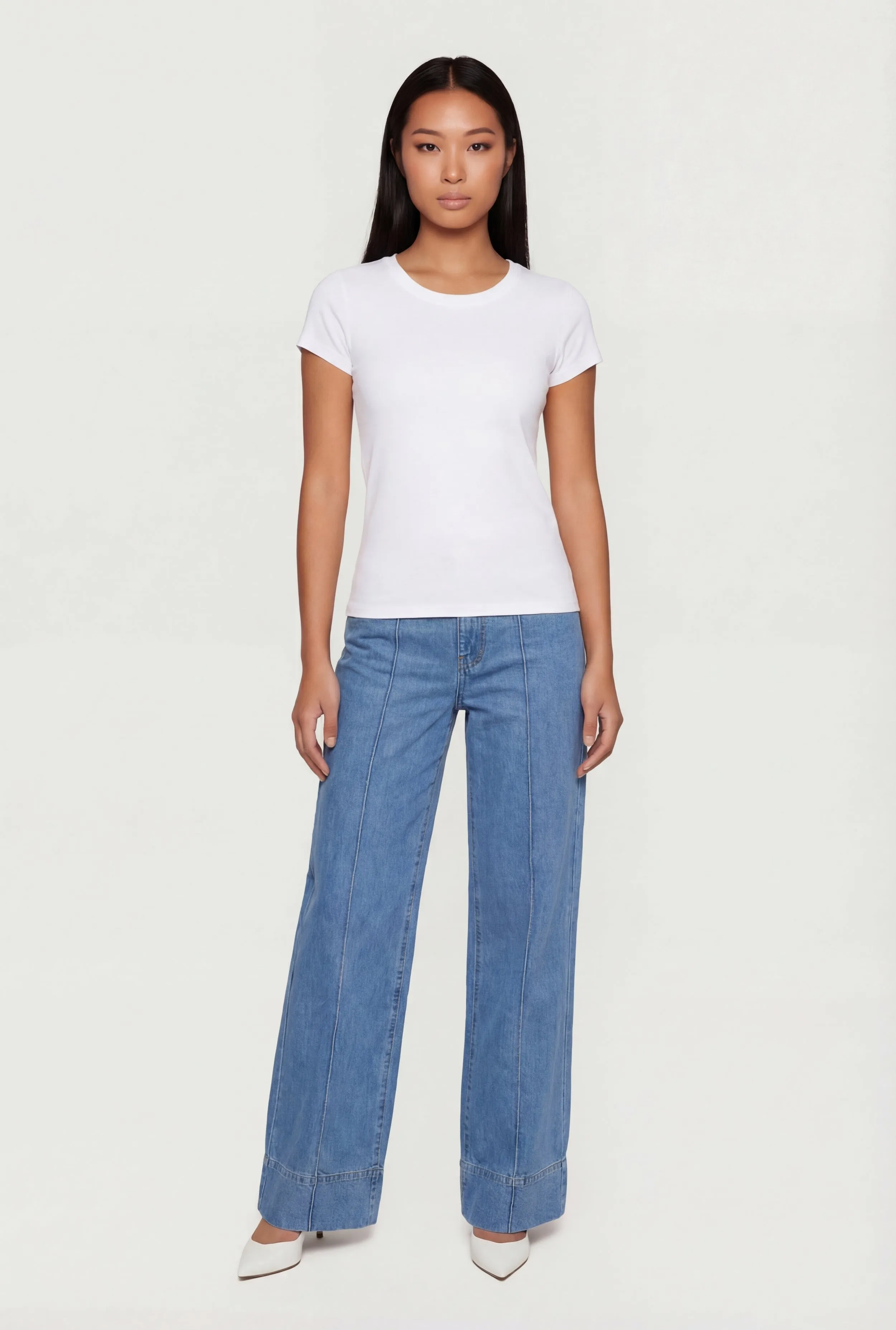 Basic Crew Neck Short Sleeve T-Shirt sold by Rainbow