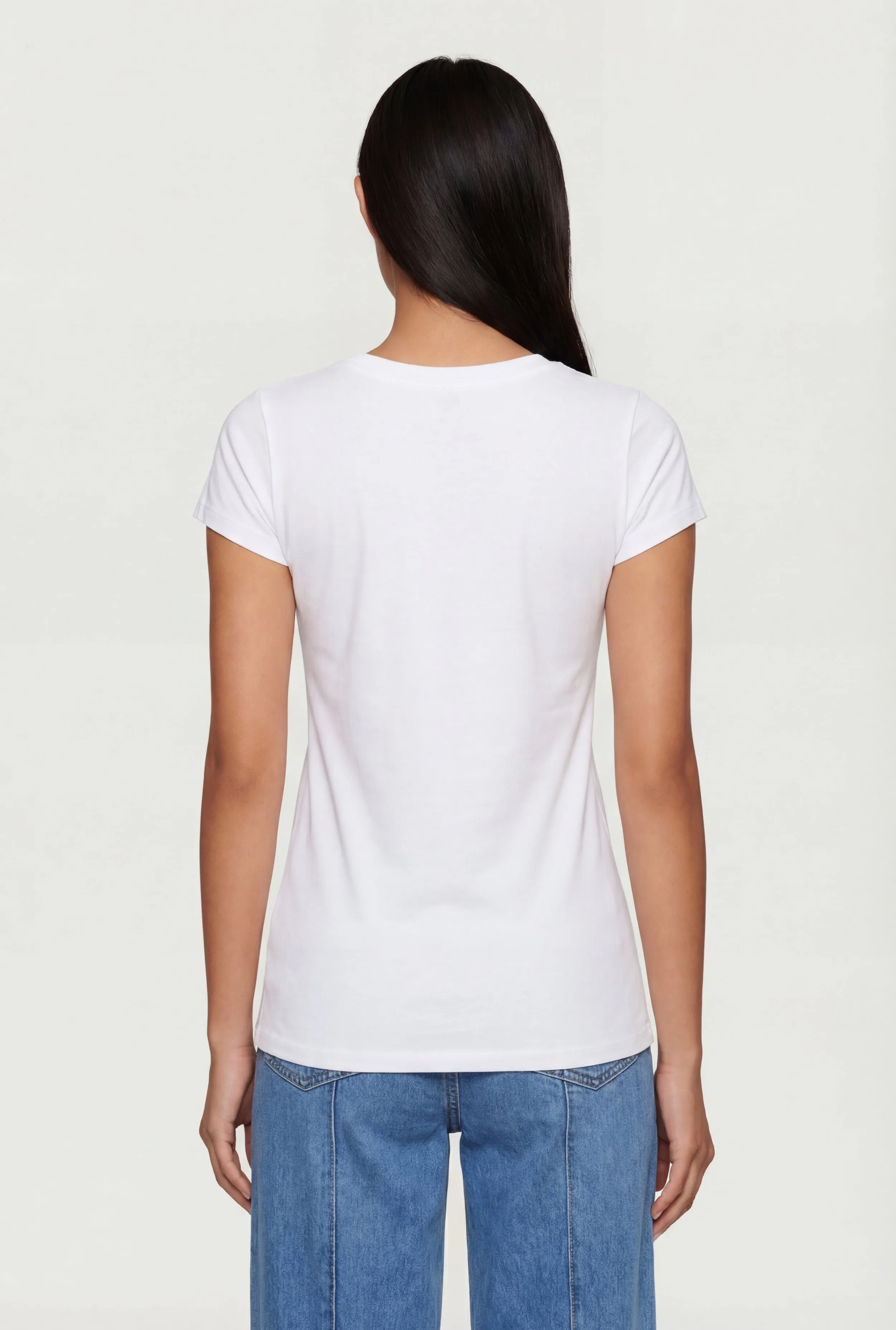 Basic Crew Neck Short Sleeve T-Shirt sold by Rainbow product image thumbnail 5