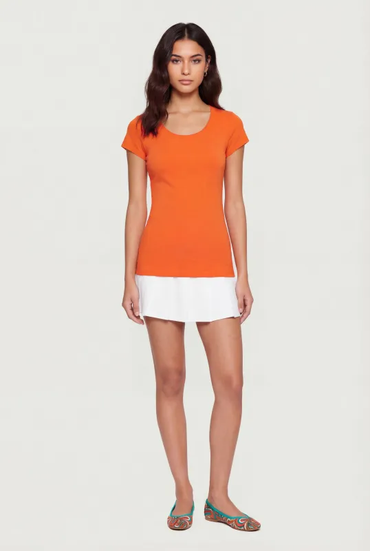 Basic Crew Neck Short Sleeve T-Shirt sold by Rainbow