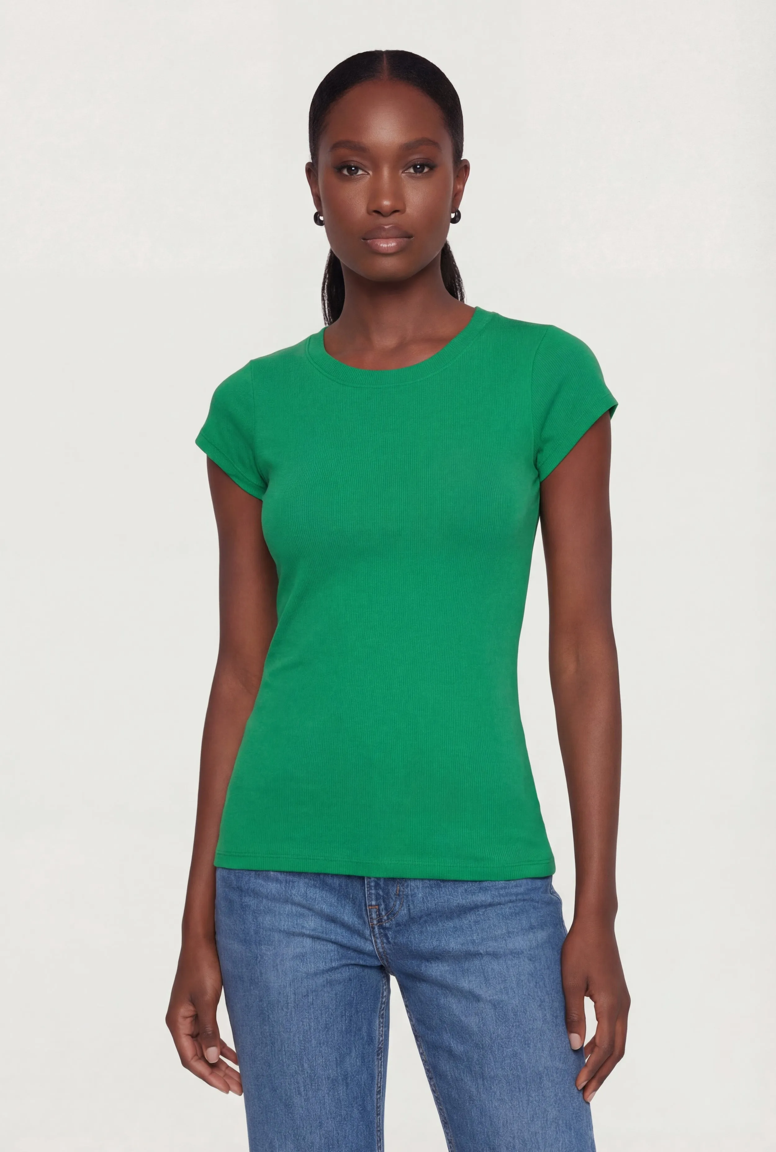 Basic Crew Neck Short Sleeve T-Shirt sold by Rainbow product image thumbnail 2