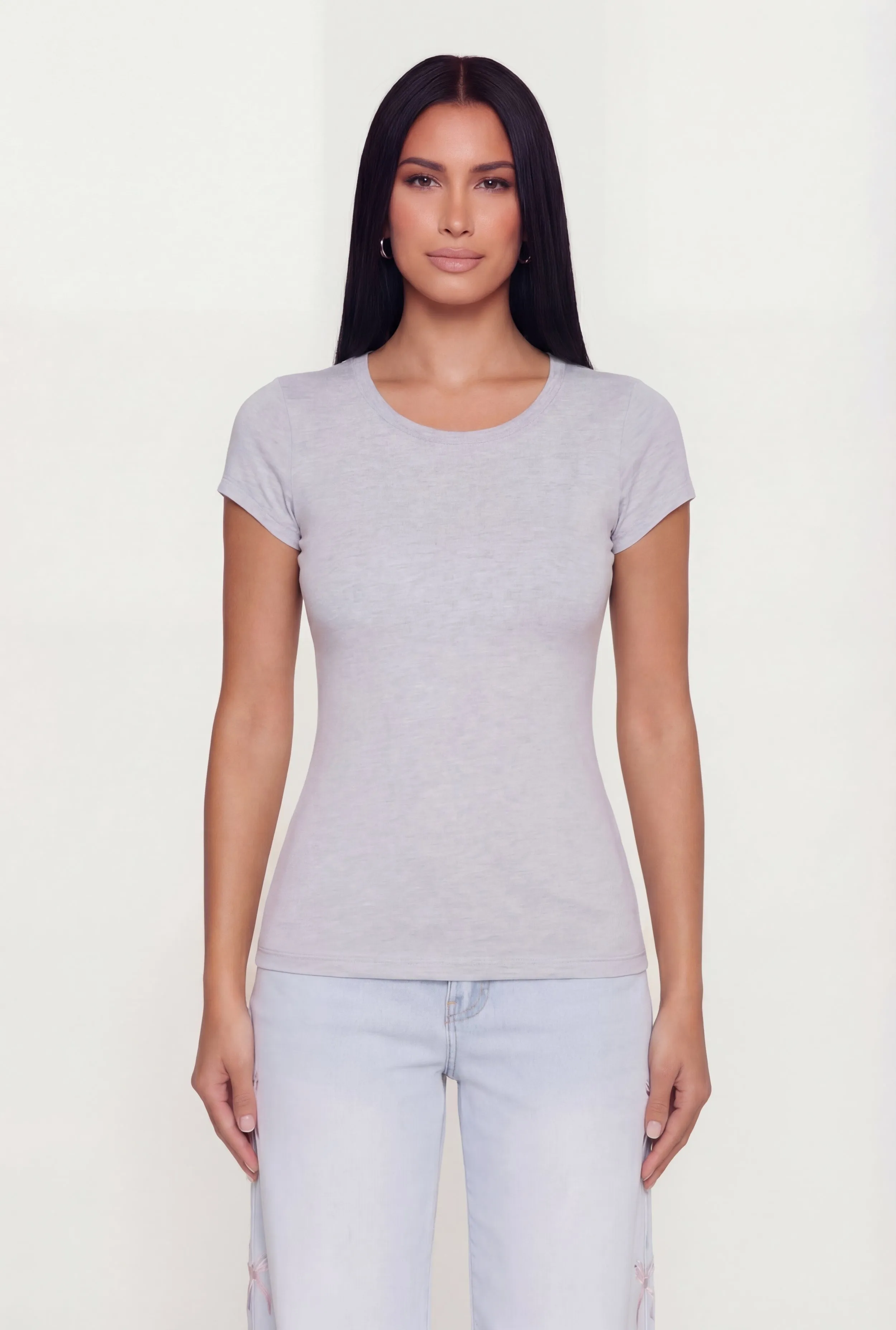 Basic Crew Neck Short Sleeve T-Shirt sold by Rainbow product image thumbnail 2