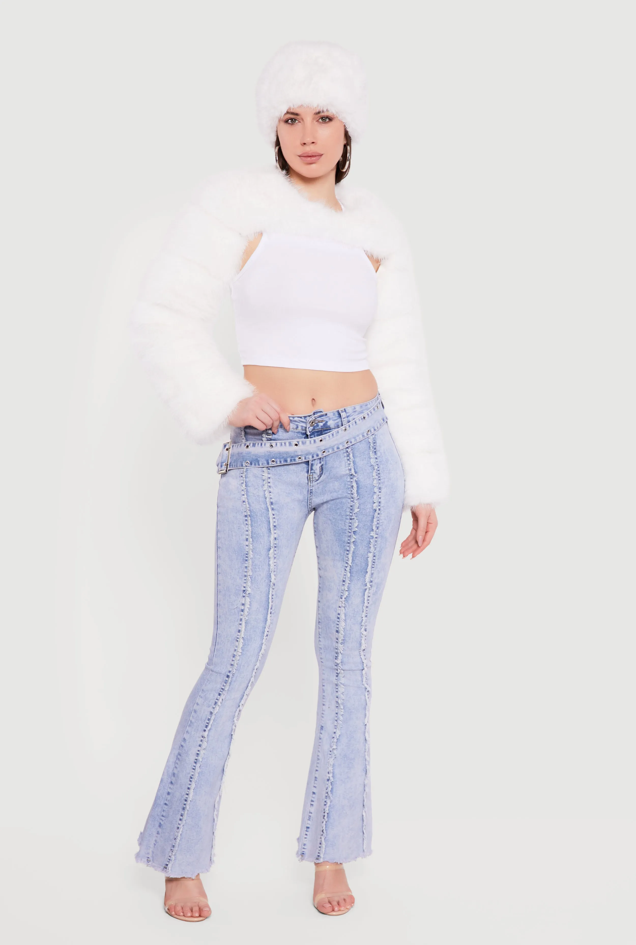 Faux Fur Bolero Jacket sold by Rainbow product image thumbnail 3