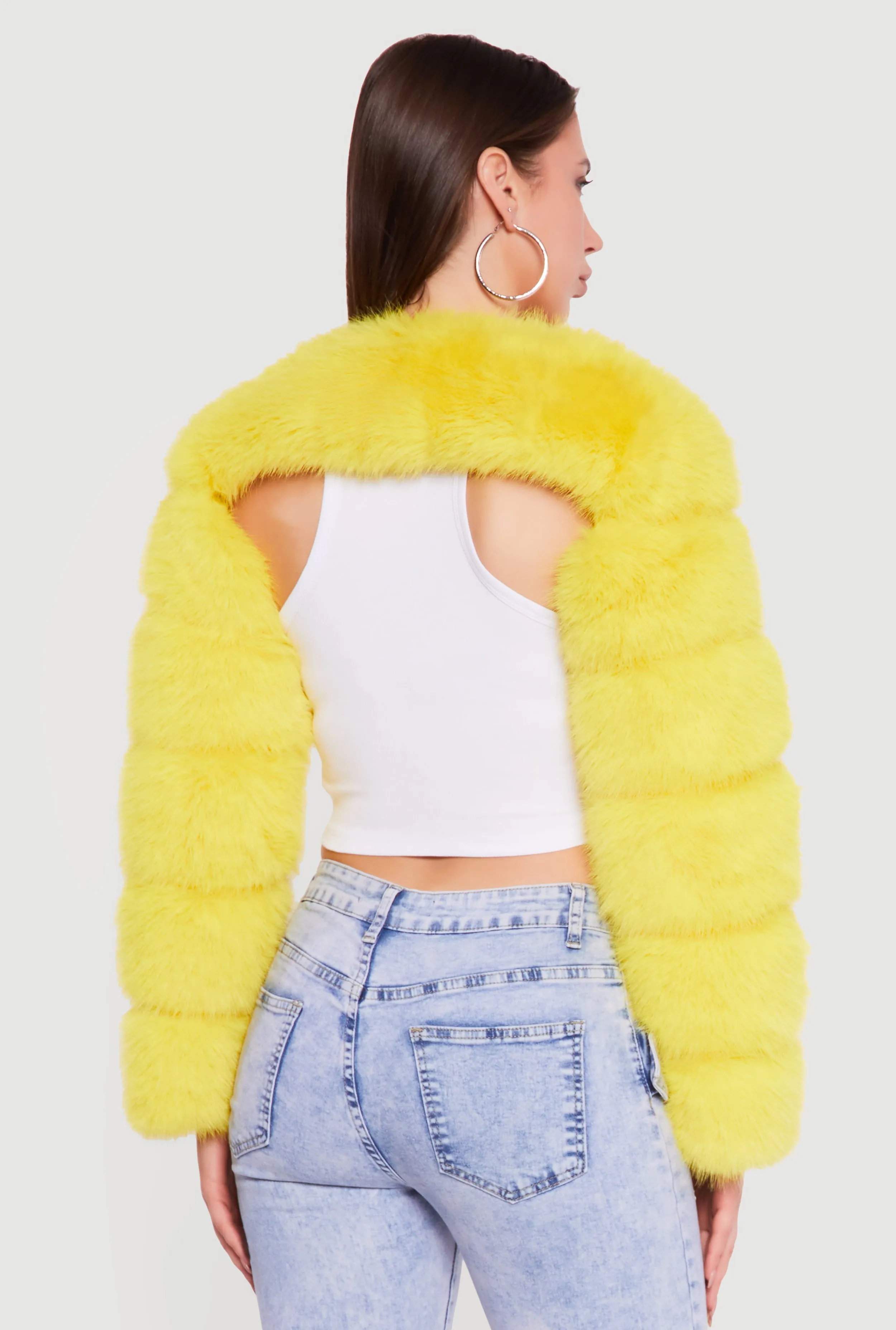 Faux Fur Bolero Jacket sold by Rainbow product image thumbnail 5