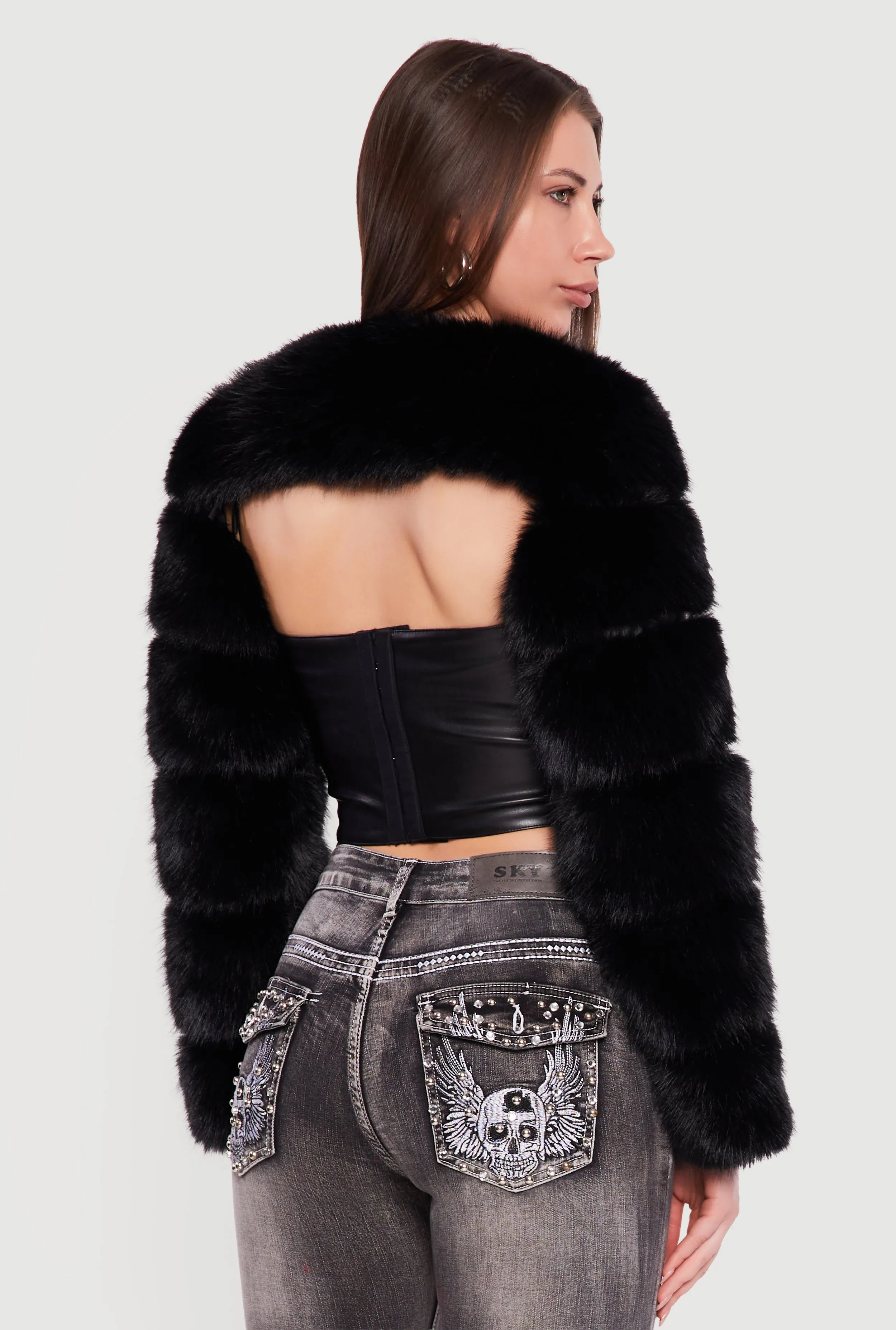 Faux Fur Bolero Jacket sold by Rainbow product image thumbnail 5