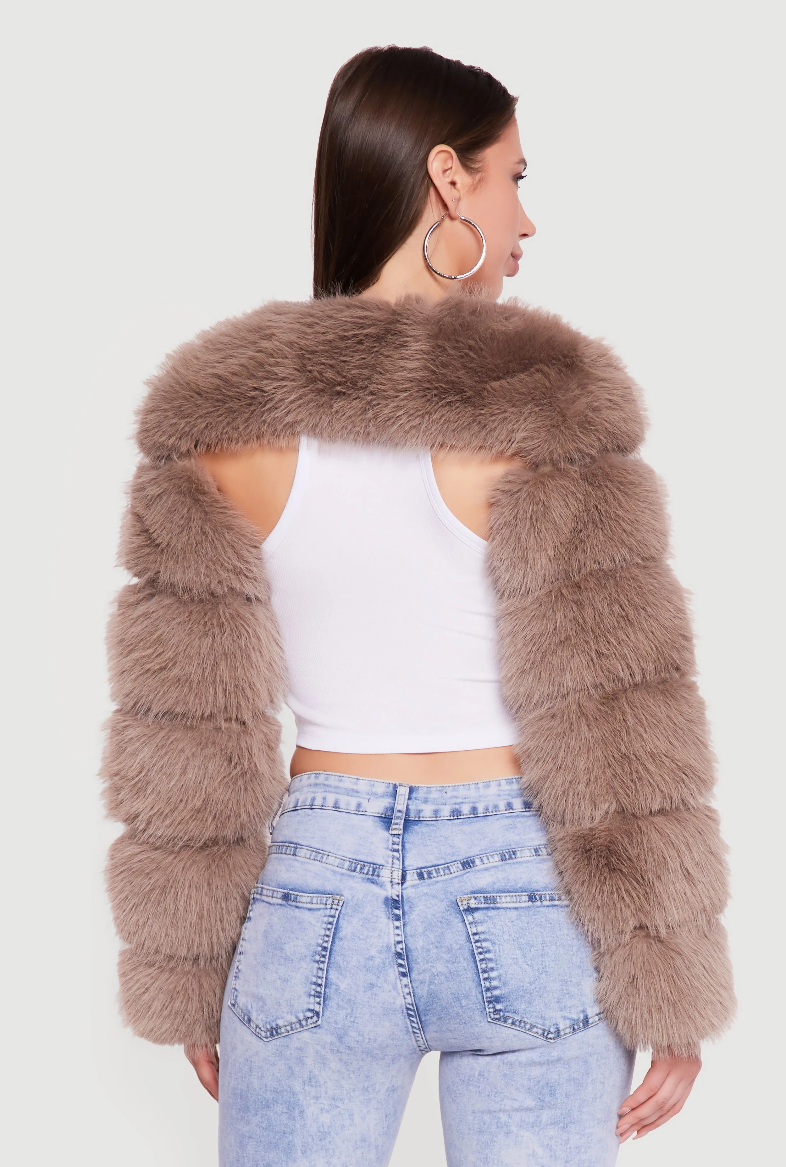 Faux Fur Bolero Jacket sold by Rainbow product image thumbnail 5