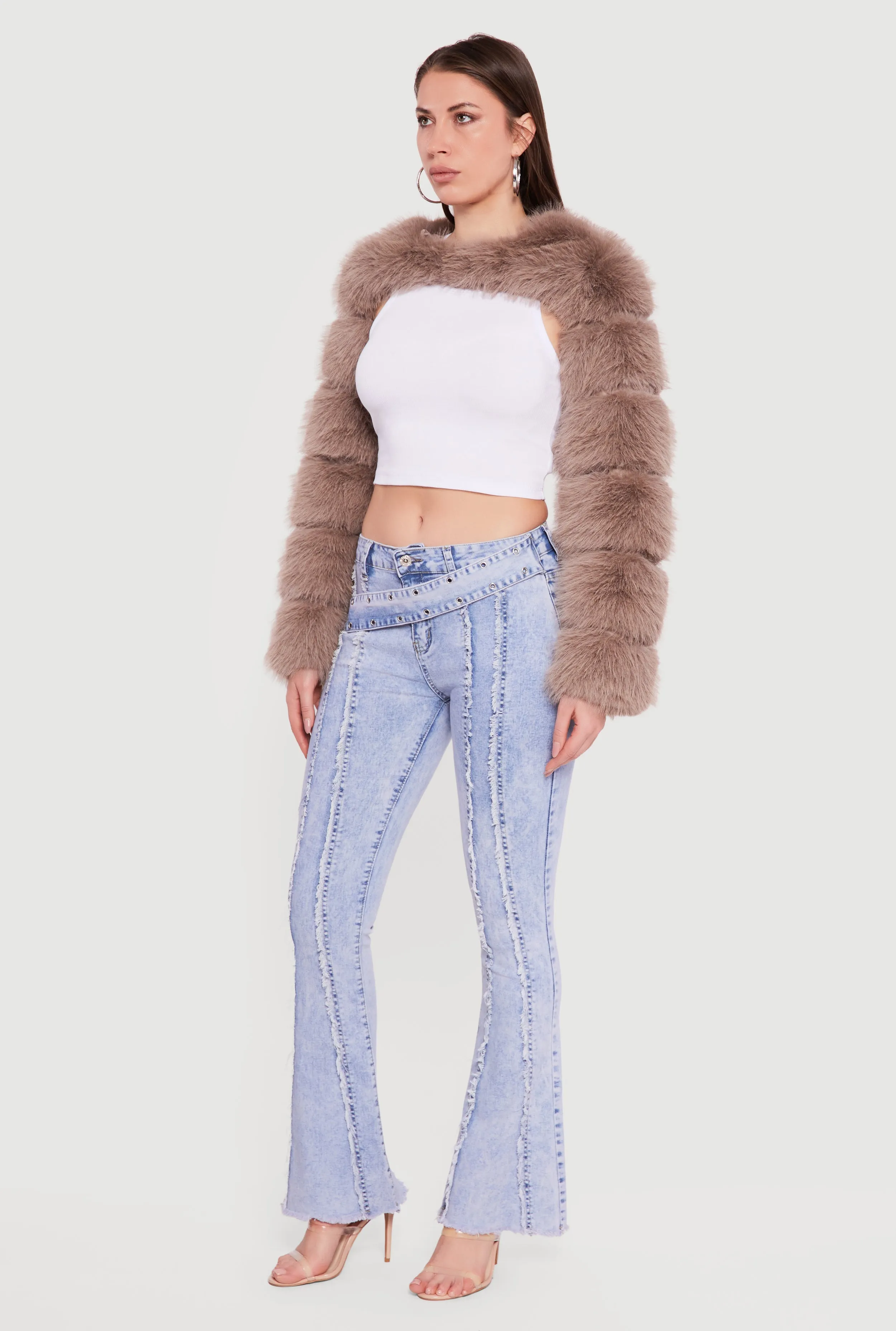 Faux Fur Bolero Jacket sold by Rainbow product image thumbnail 3
