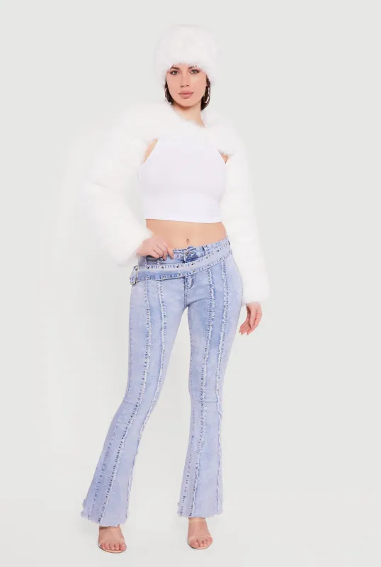 Faux Fur Bolero Jacket sold by Rainbow