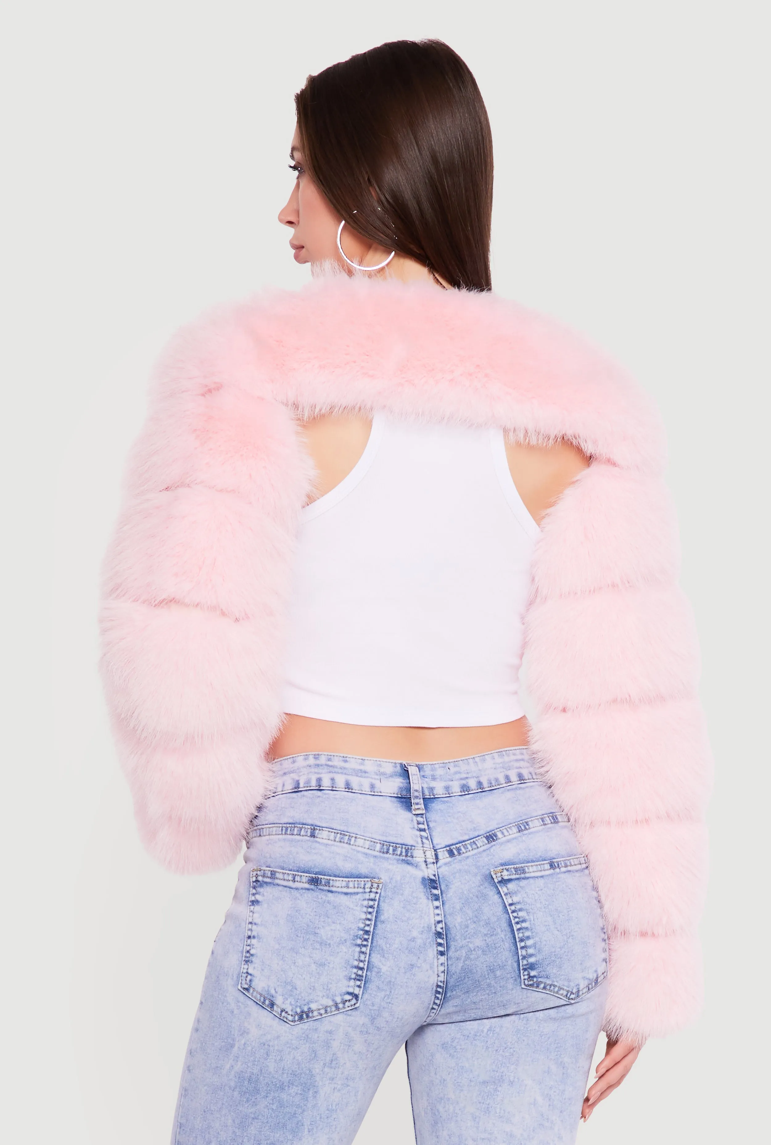 Faux Fur Bolero Jacket sold by Rainbow product image thumbnail 5