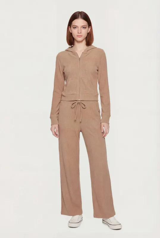 Waffle Knit Drawstring Waist Pants sold by Rainbow