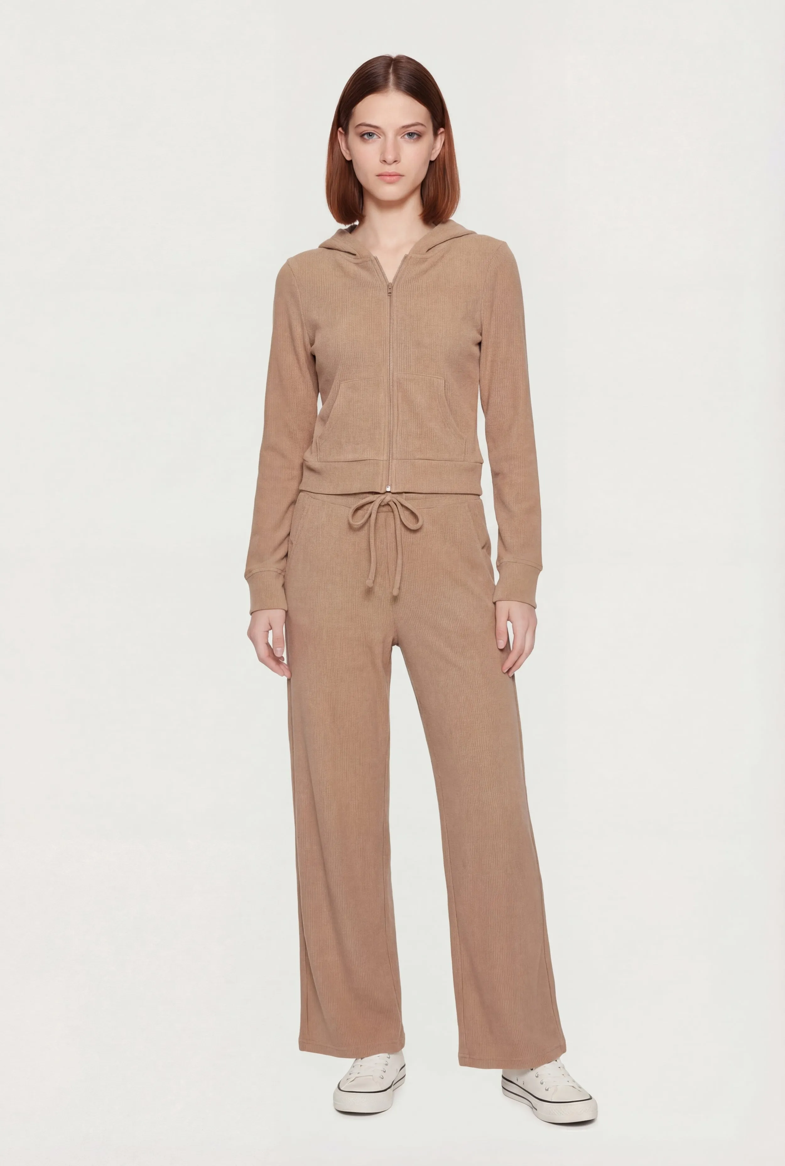 Waffle Knit Drawstring Waist Pants sold by Rainbow