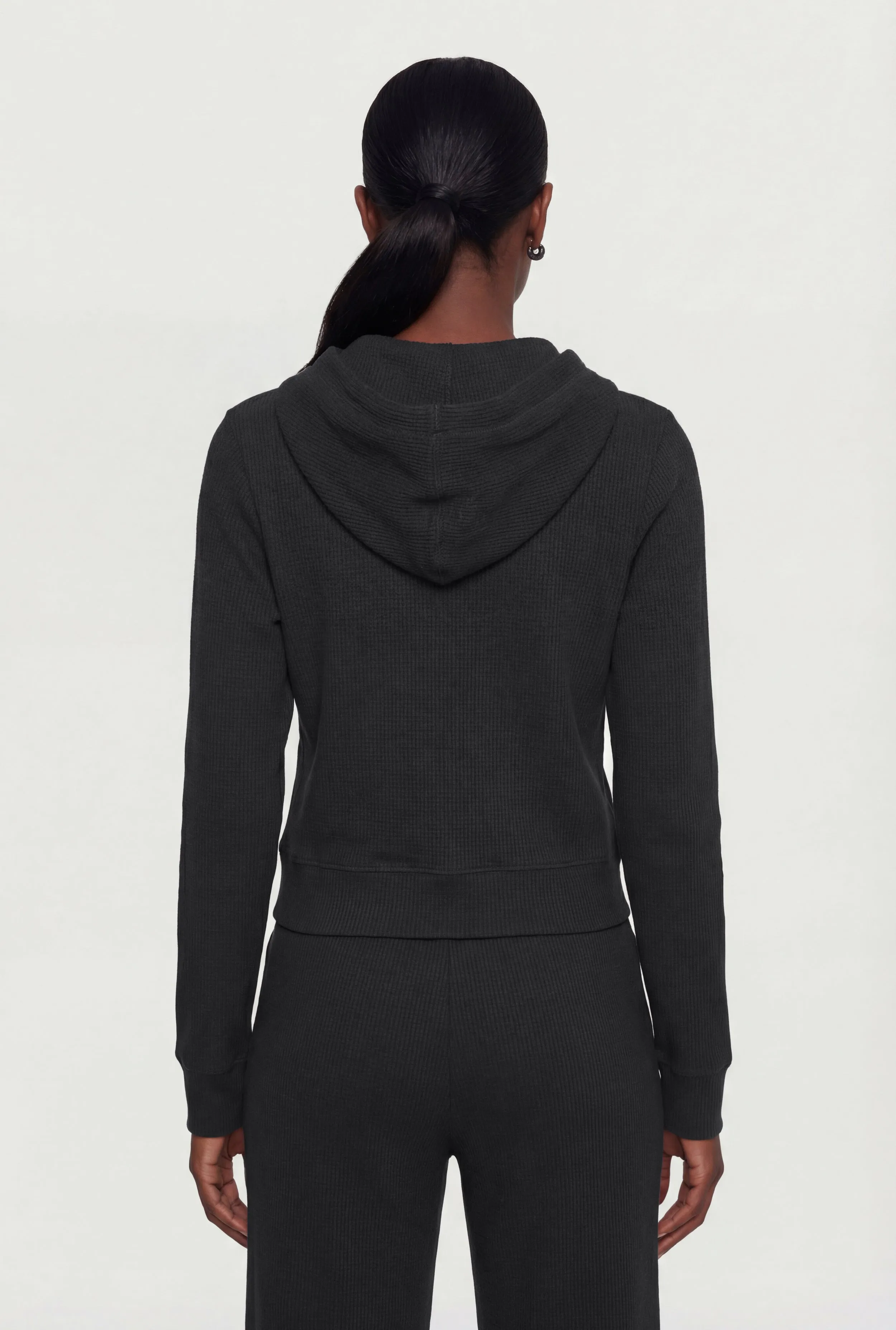 Long Sleeve Zip Front Hooded Sweatshirt sold by Rainbow product image thumbnail 5