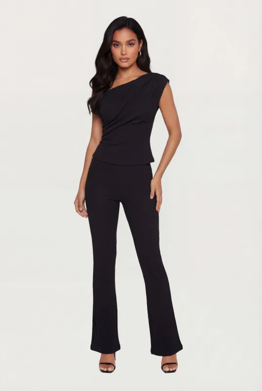 Textured Knit Straight Leg Pants sold by Rainbow