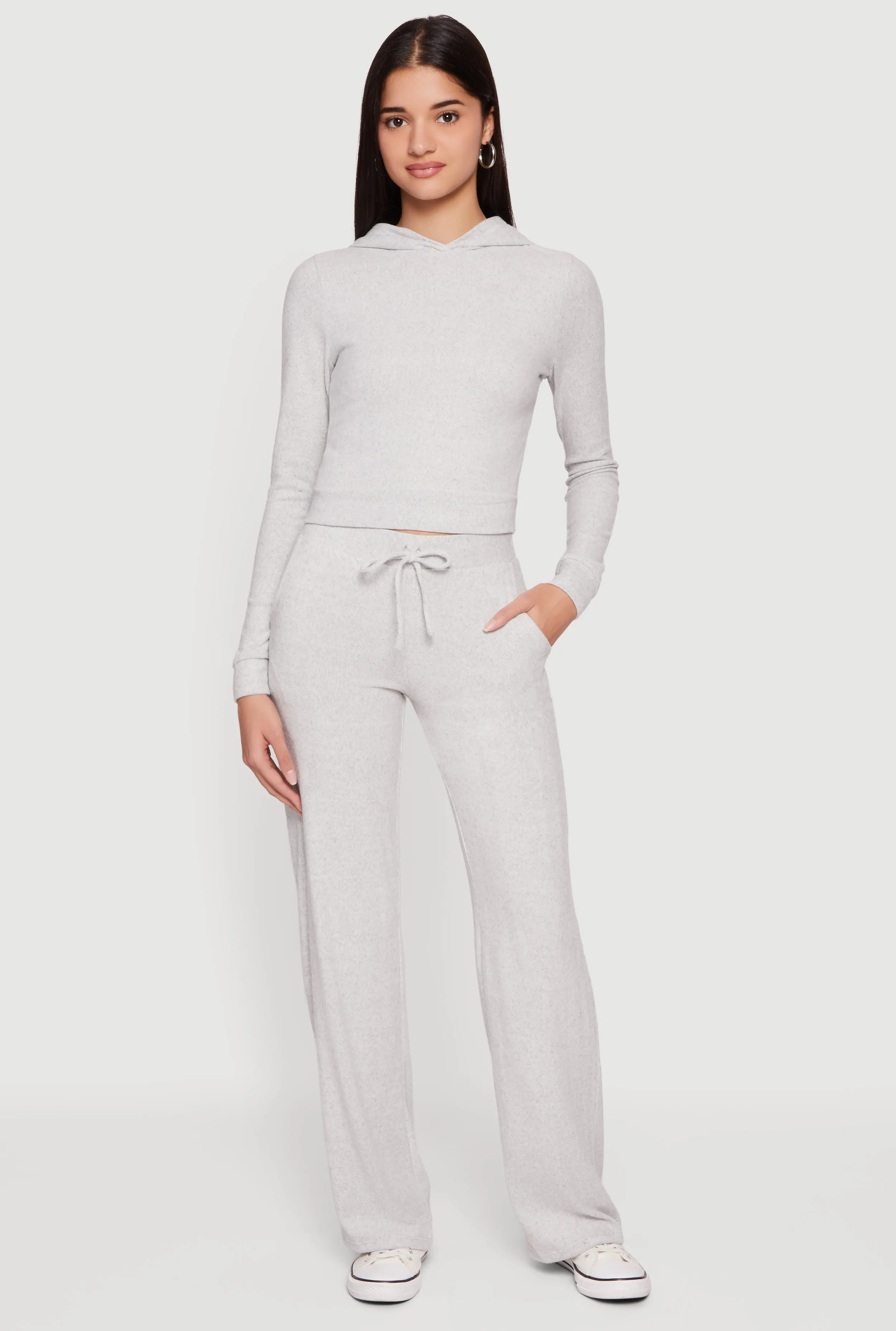 Brushed Knit Drawstring Waist Sweatpants sold by Rainbow product image thumbnail 2