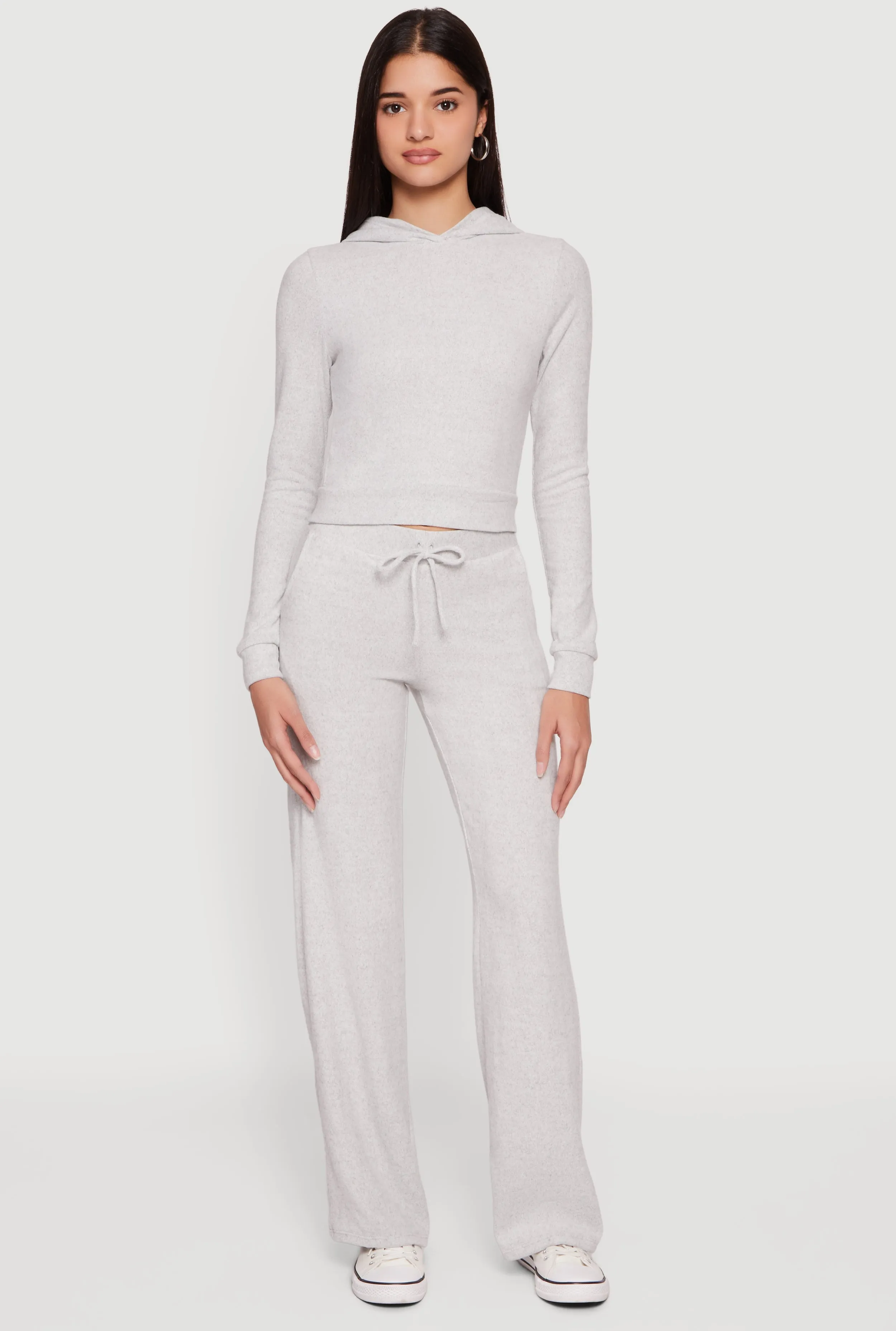 Brushed Knit Pullover Hoodie sold by Rainbow product image thumbnail 2