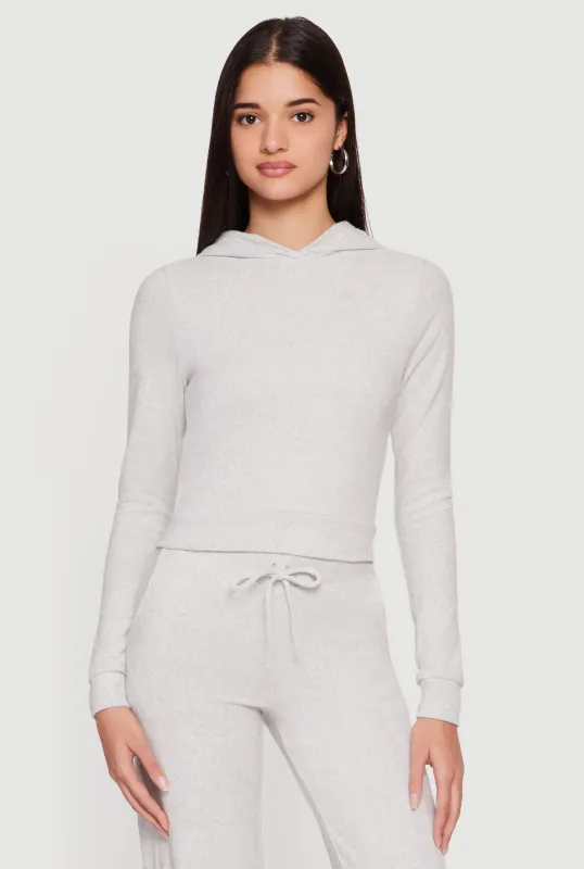 Brushed Knit Pullover Hoodie sold by Rainbow