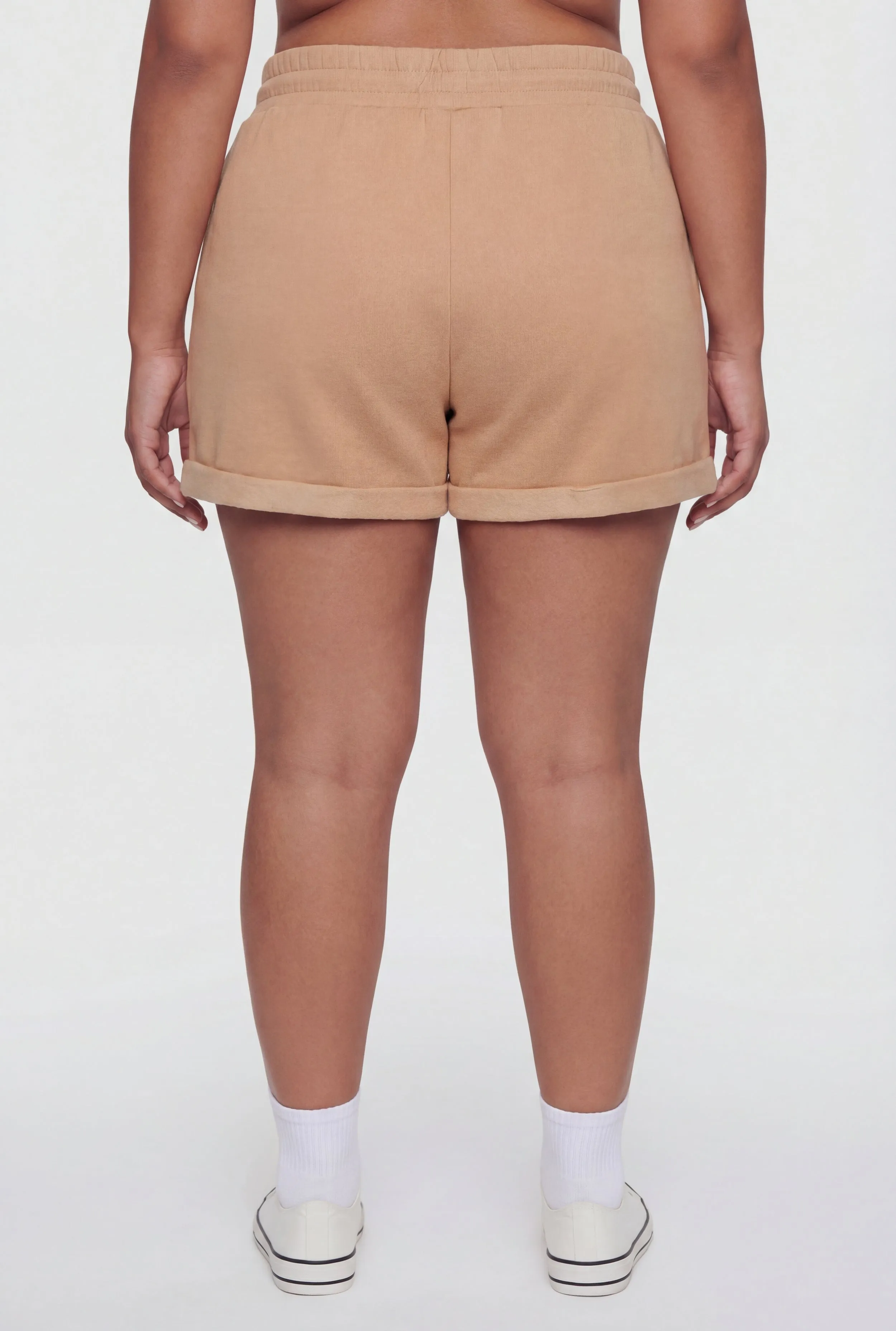 Plus Size High Waisted Fleece Lined Shorts sold by Rainbow product image thumbnail 5