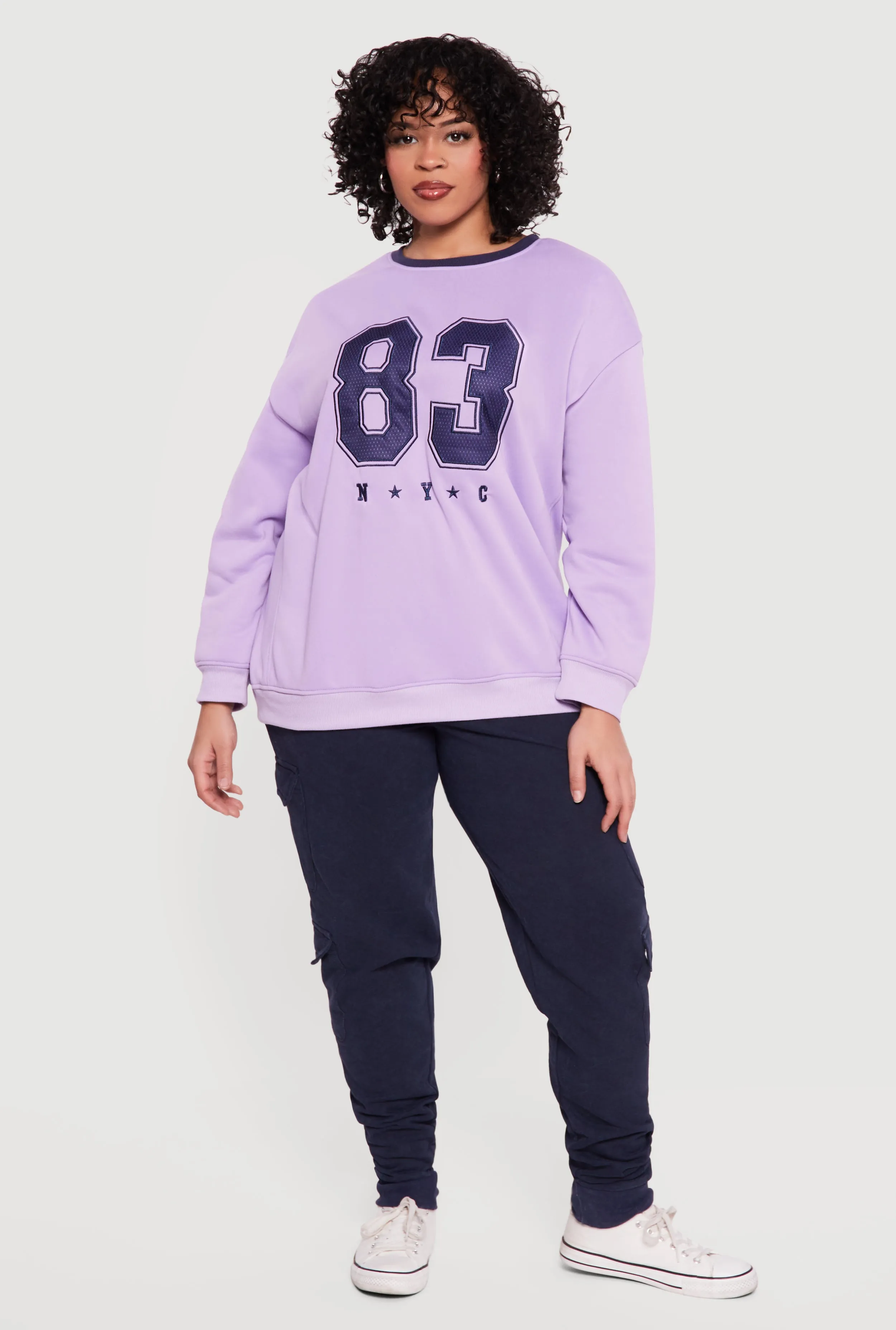 Plus Size 83 NYC Graphic Print Sweatshirt sold by Rainbow product image thumbnail 3