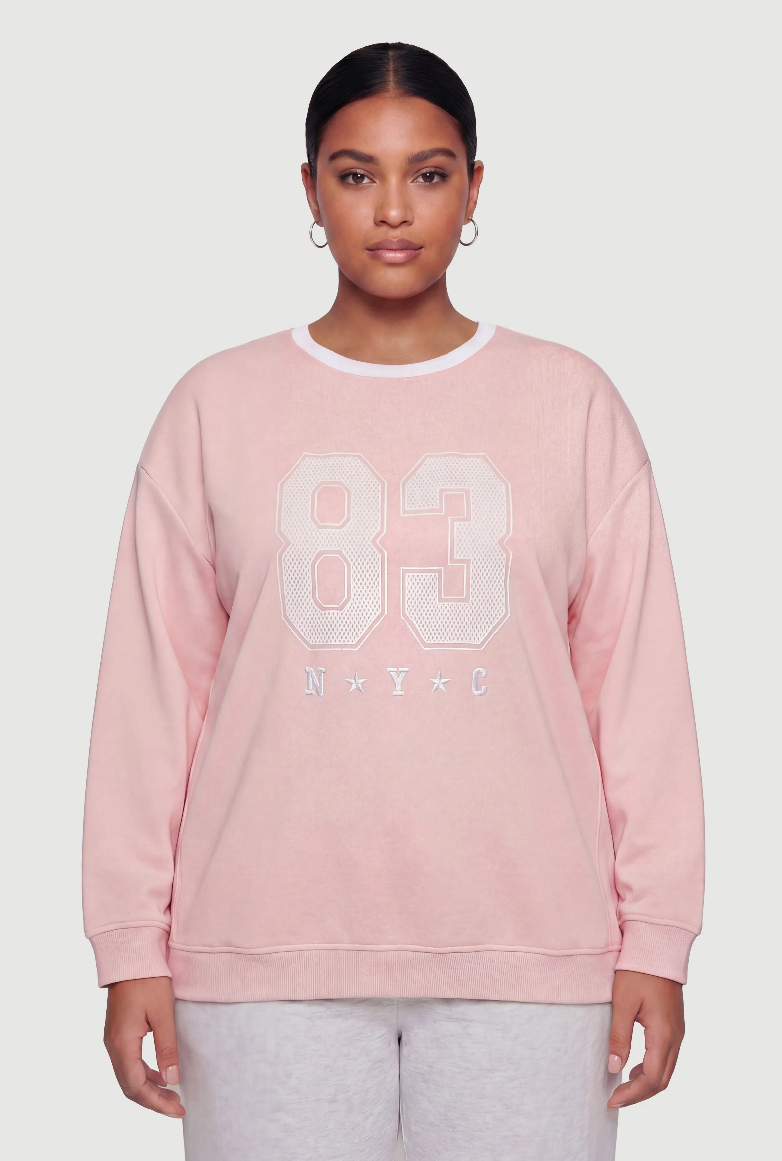 Plus Size 83 NYC Graphic Print Sweatshirt sold by Rainbow product image thumbnail 2