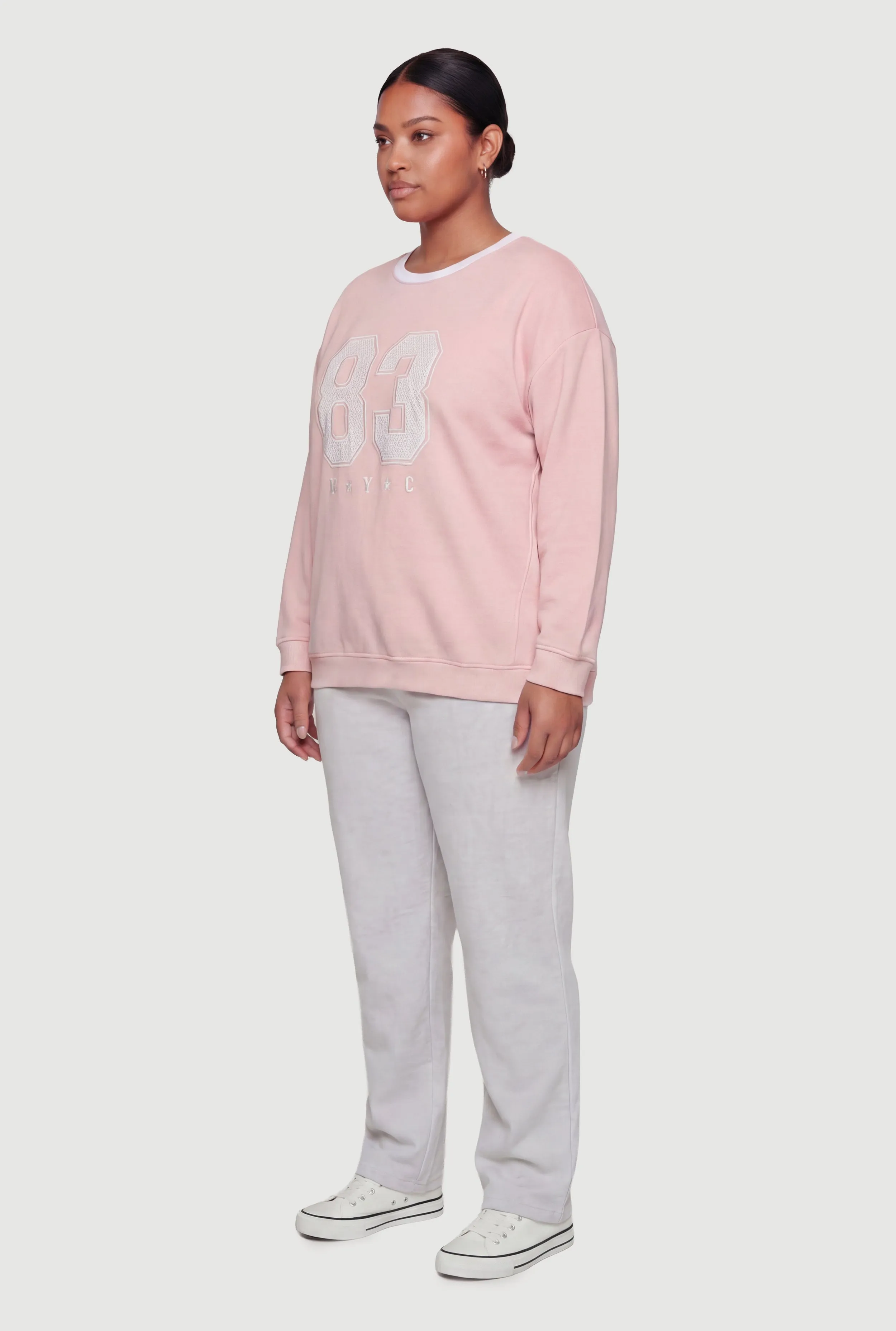 Plus Size 83 NYC Graphic Print Sweatshirt sold by Rainbow product image thumbnail 3