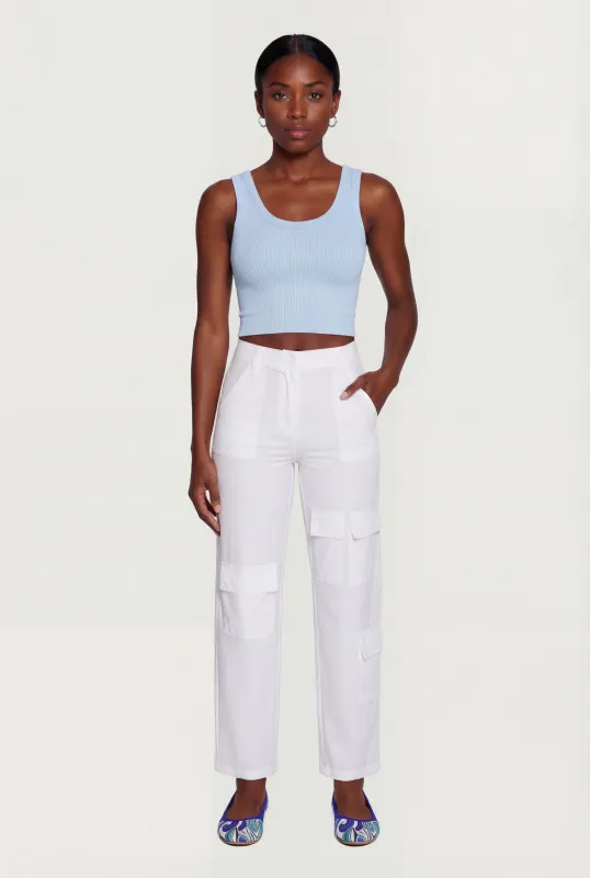 Scoop Neck Seamless Cropped Tank Top sold by Rainbow