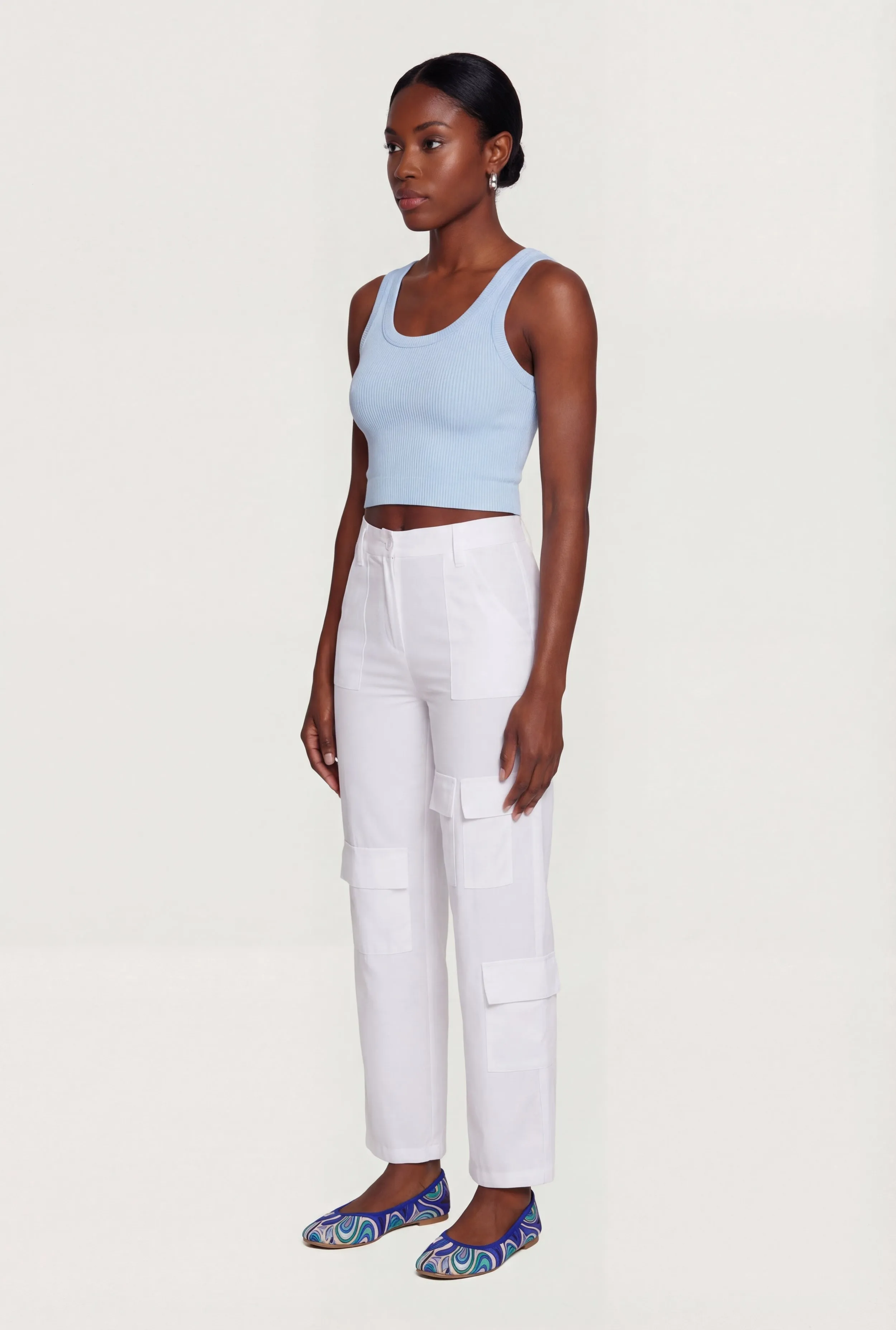 Scoop Neck Seamless Cropped Tank Top sold by Rainbow product image thumbnail 3