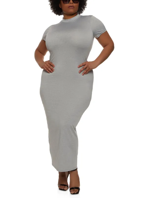 Plus Size Basic T Shirt Maxi Dress sold by Rainbow