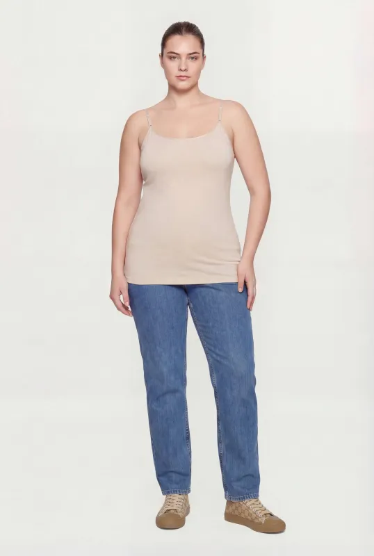 Plus Size Scoop Neck Cami made by Ambiance