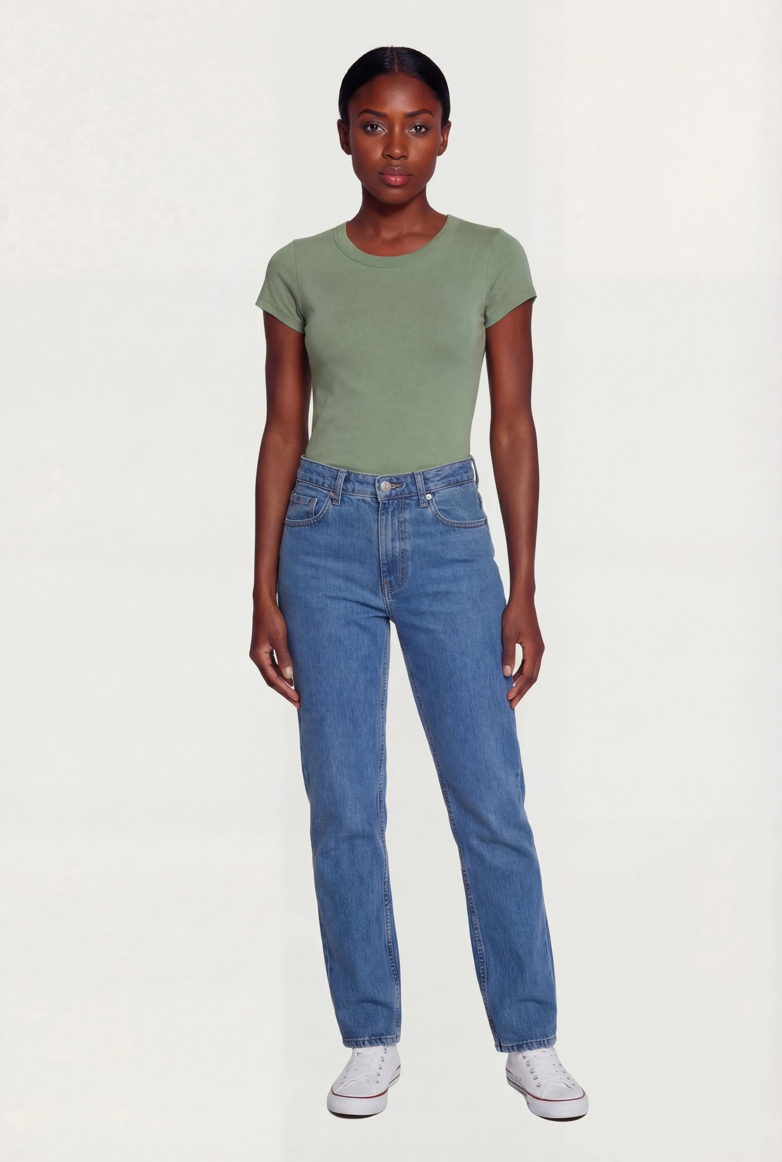 Basic Crew Neck Short Sleeve T-Shirt sold by Rainbow