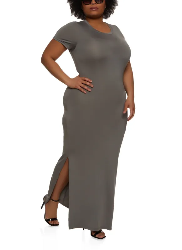 Plus Size T Shirt Maxi Dress sold by Rainbow