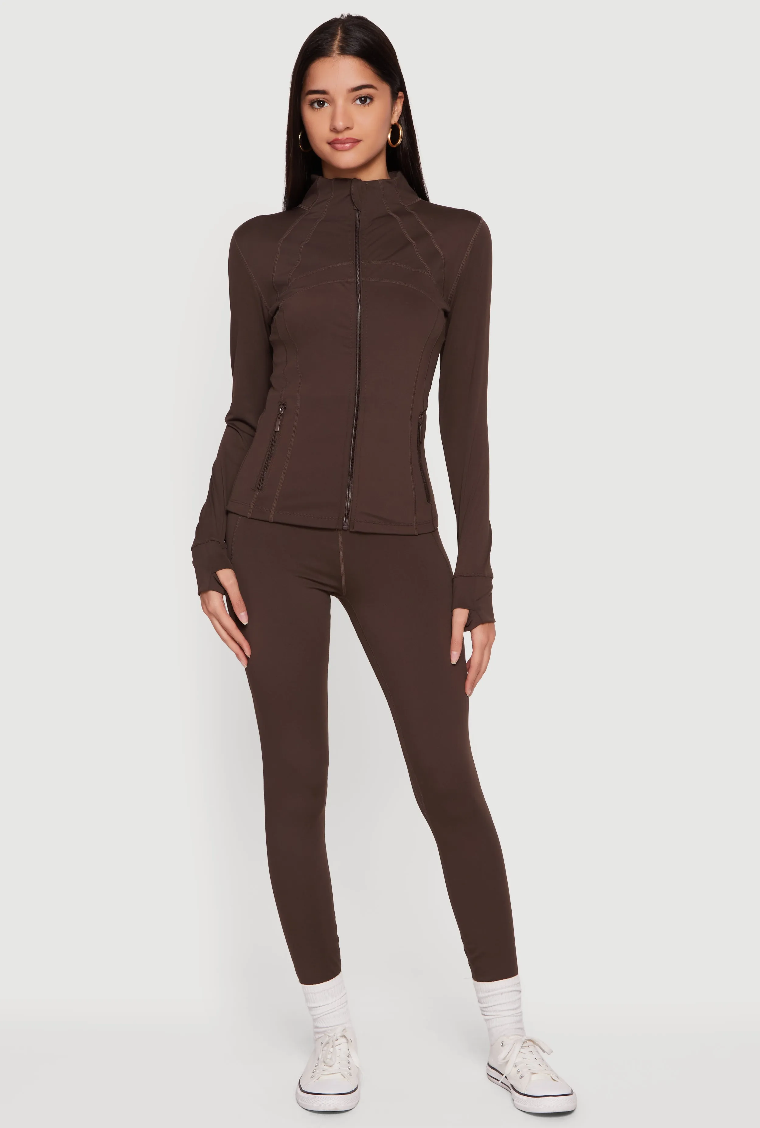 Solid High Waisted Pull On Leggings sold by Rainbow