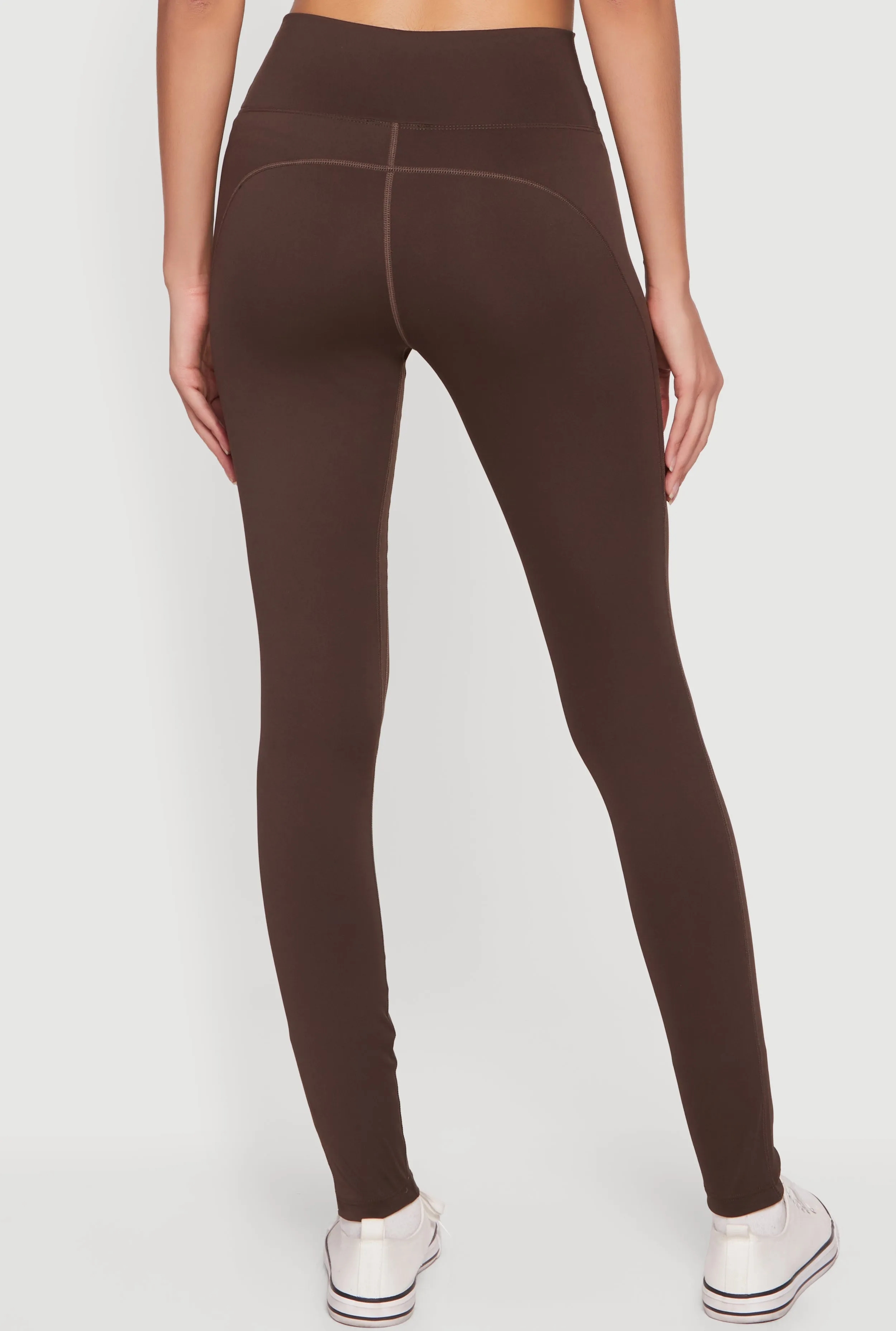 Solid High Waisted Pull On Leggings sold by Rainbow product image thumbnail 5