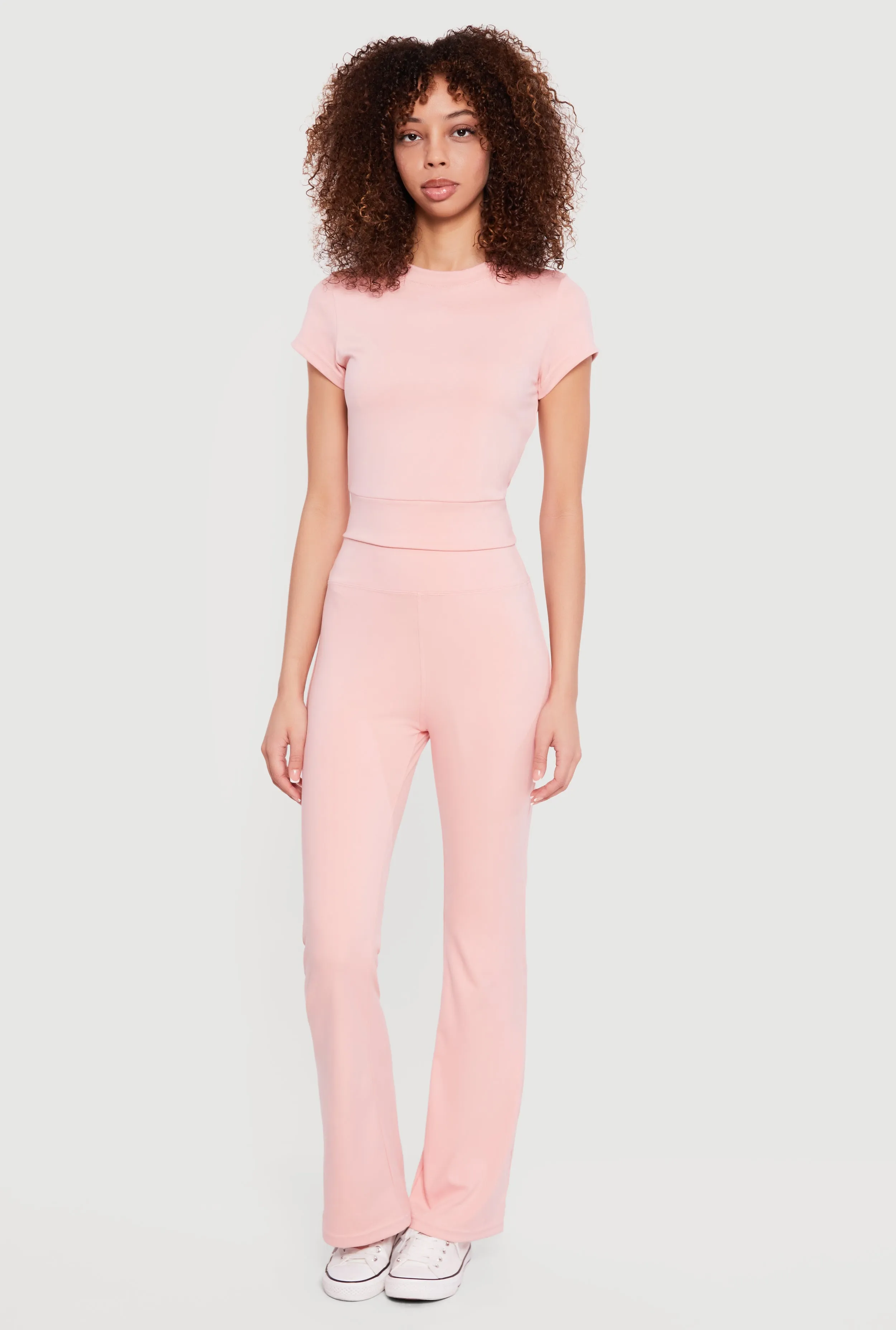 High Waisted Slim Bootcut Tummy Tucker Yoga Pants sold by Rainbow product image thumbnail 3