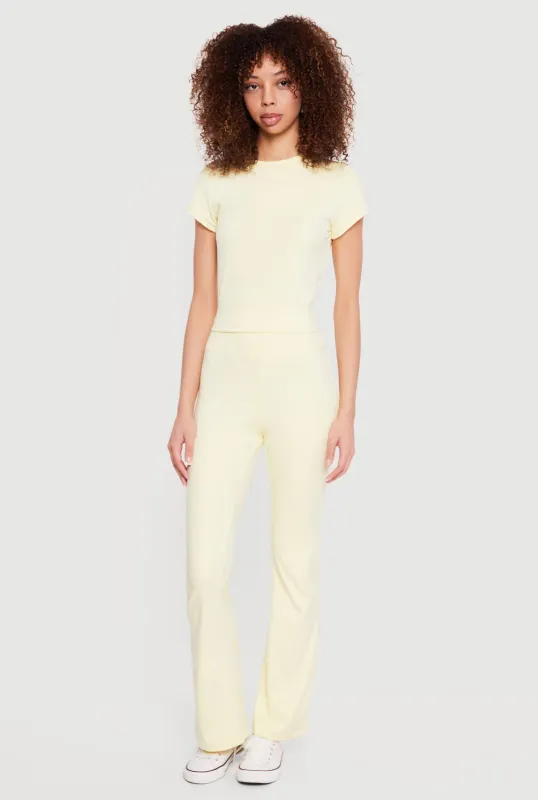 High Waisted Slim Bootcut Tummy Tucker Yoga Pants sold by Rainbow