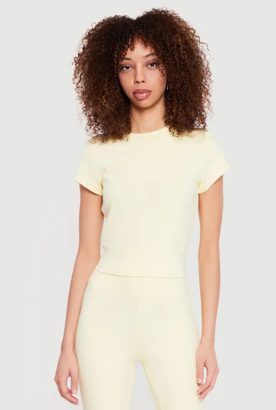 Short Sleeve Tummy Tucker Active Top sold by Rainbow