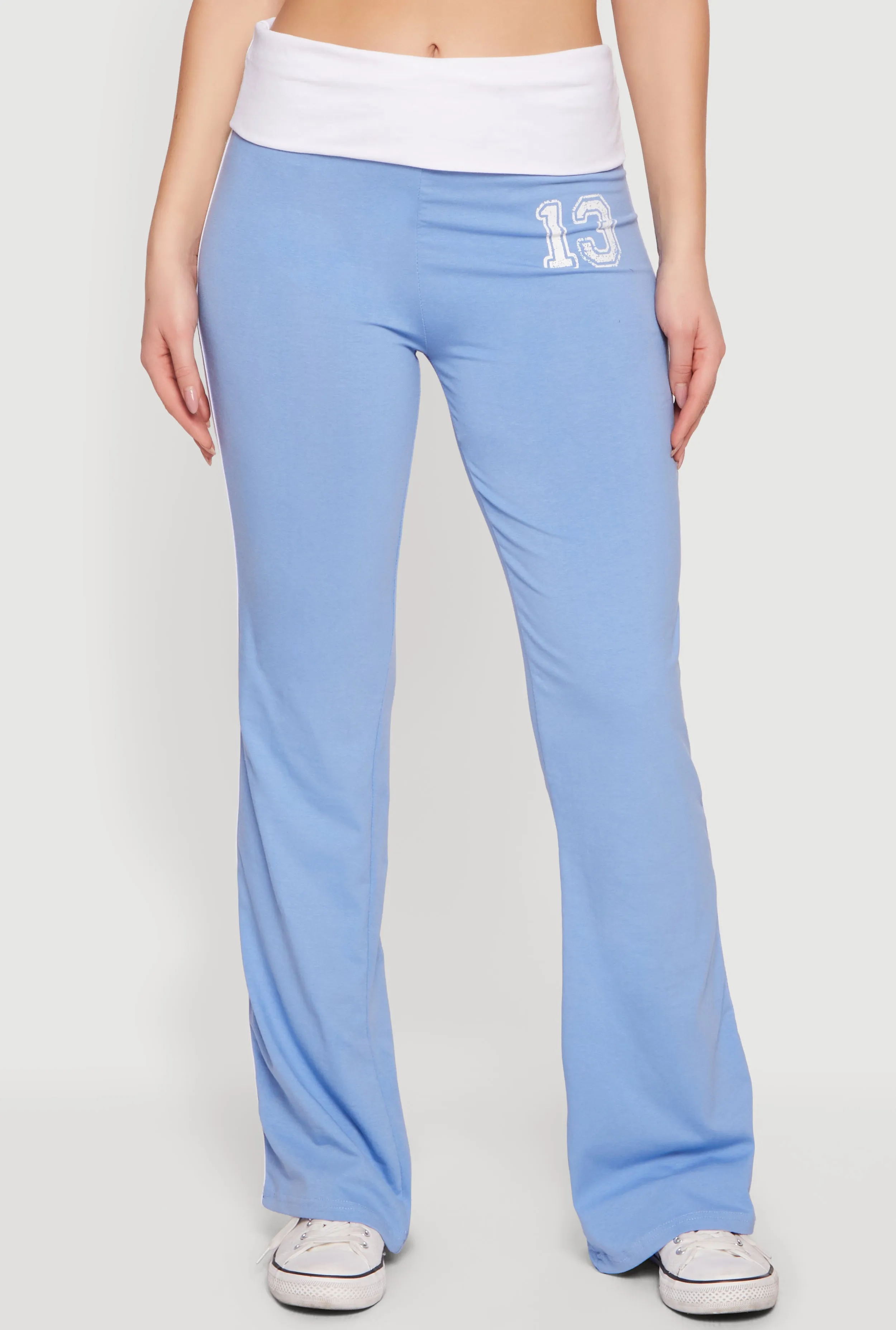 Varsity Stripe Side Graphic Fold Over Pull On Pants sold by Rainbow product image thumbnail 3