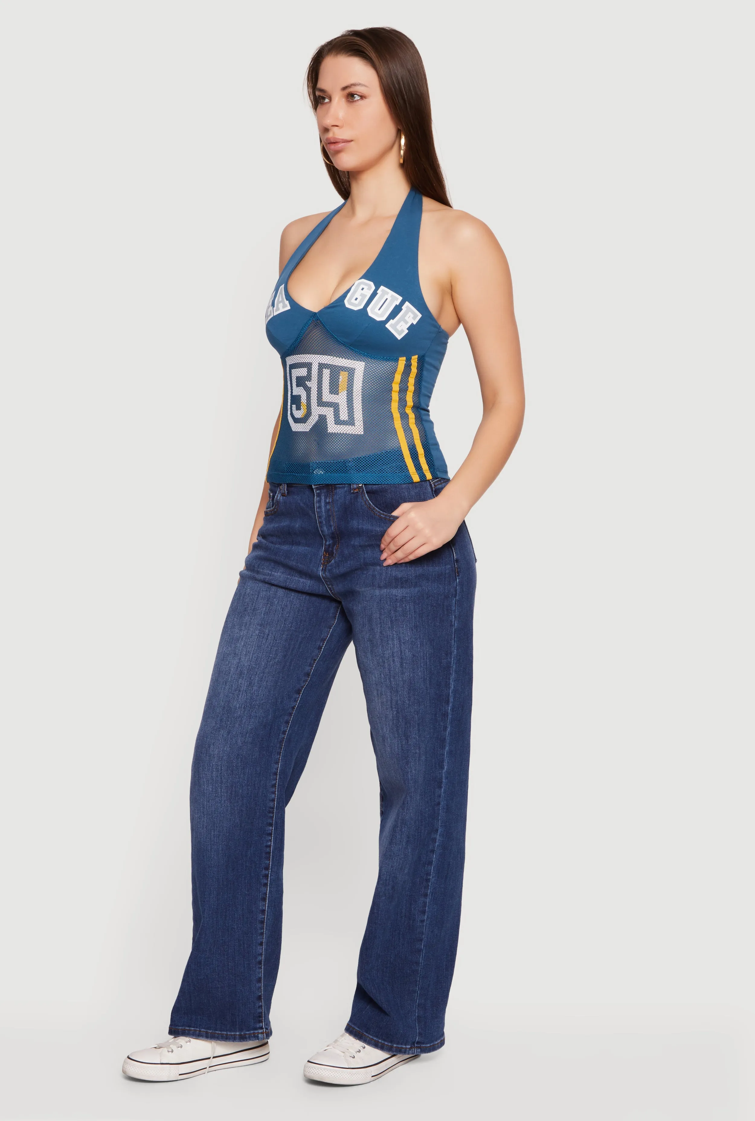 Varsity Graphic Halter Top sold by Rainbow product image thumbnail 3