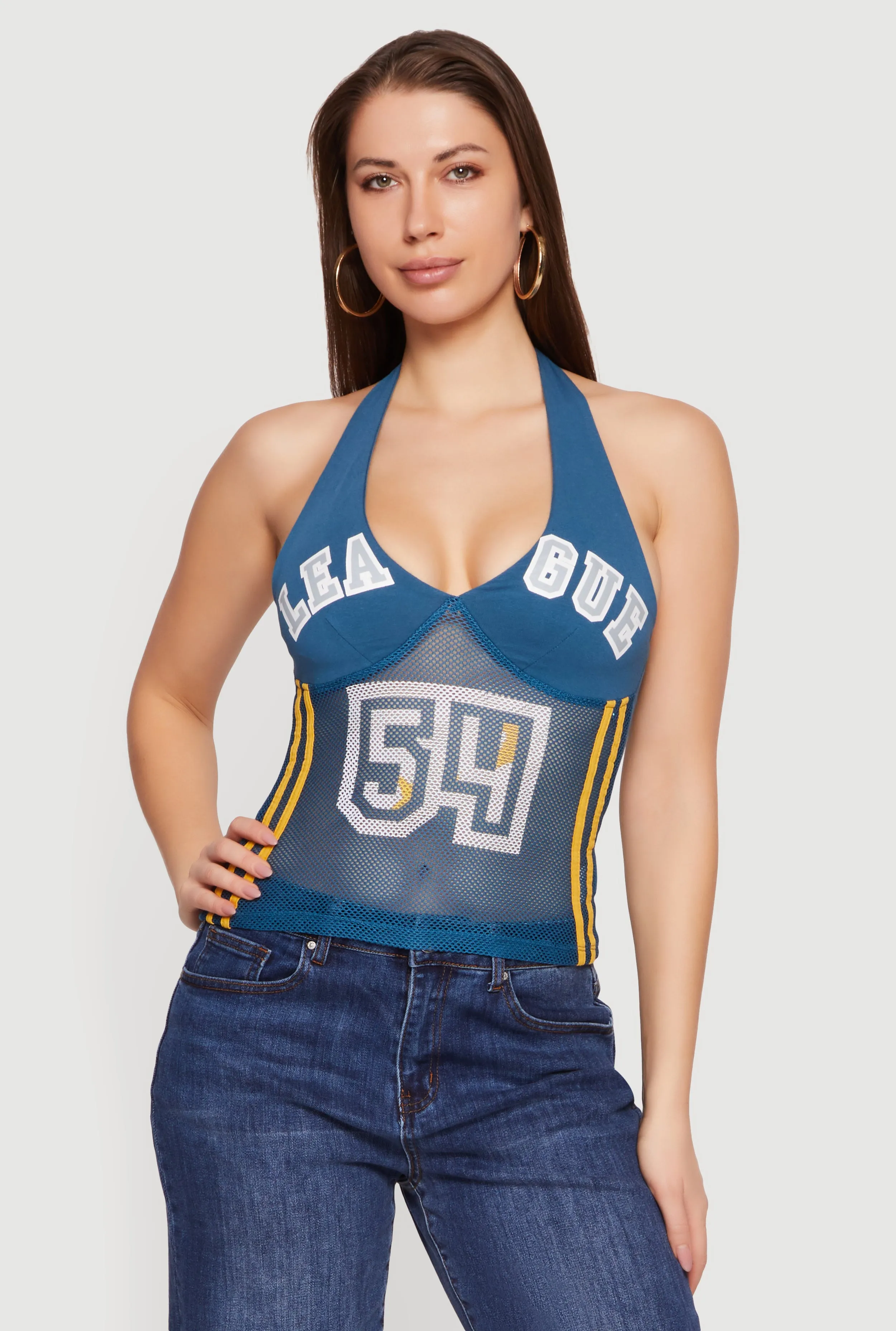Varsity Graphic Halter Top sold by Rainbow product image thumbnail 2