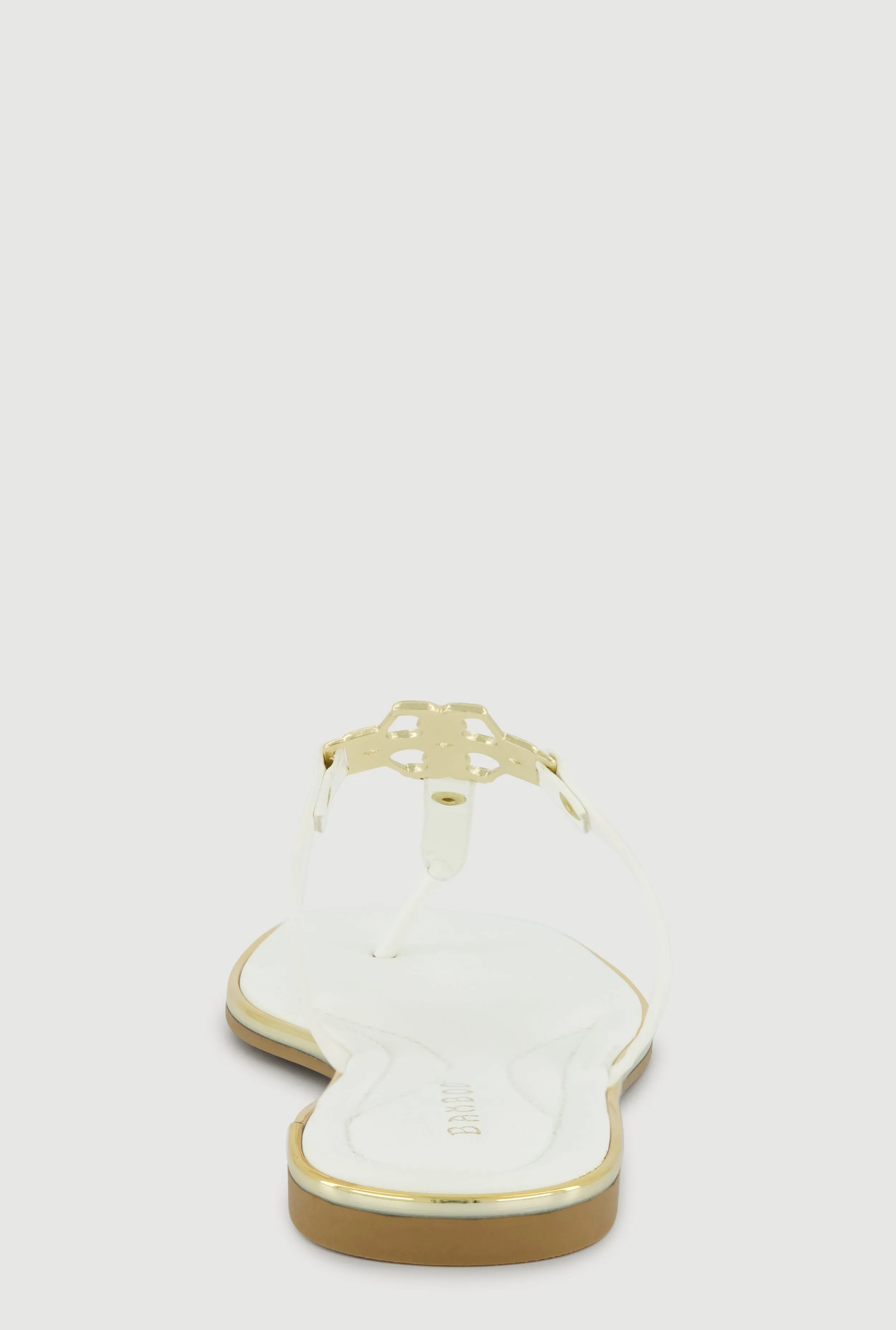 Metallic Pendant Faux Leather Thong Sandals sold by Rainbow product image thumbnail 3