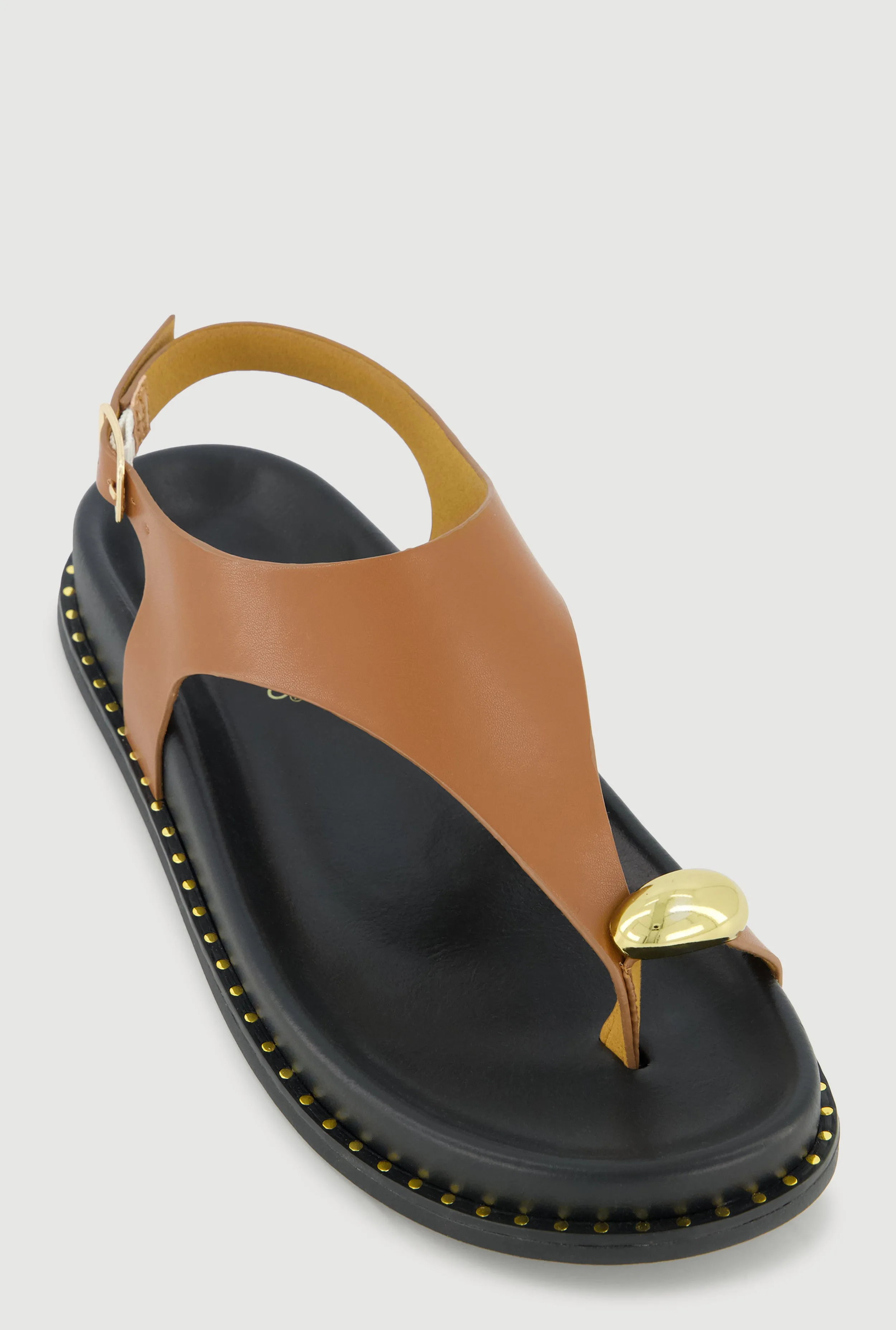 Metallic Toe Loop Ankle Strap Sandals sold by Rainbow product image thumbnail 3