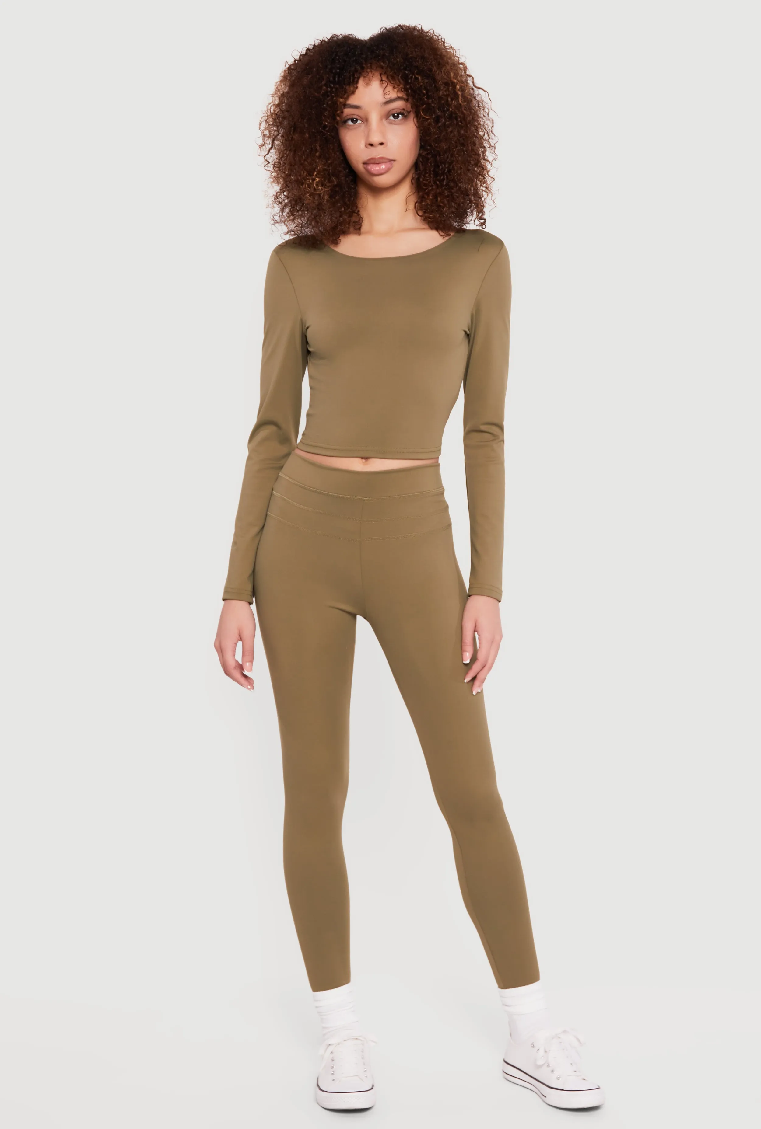 High Waisted Decorative Stitch Leggings sold by Rainbow product image thumbnail 5