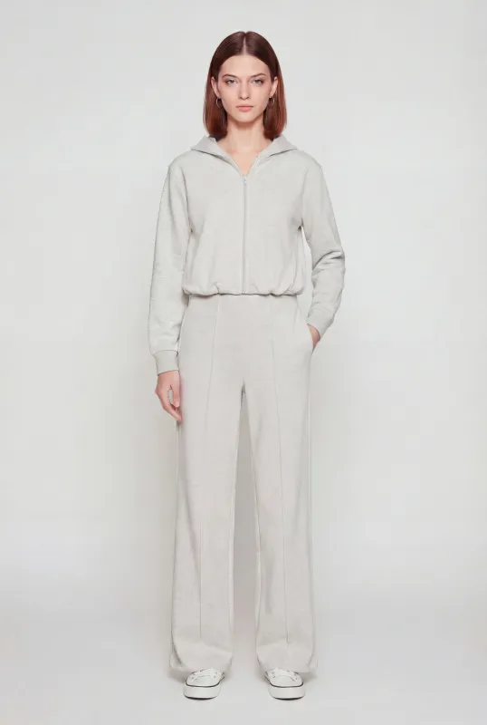 High Waisted Pintuck Detail Straight Leg Pants sold by Rainbow