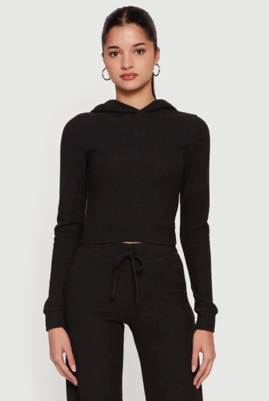 Brushed Knit Pullover Hoodie sold by Rainbow