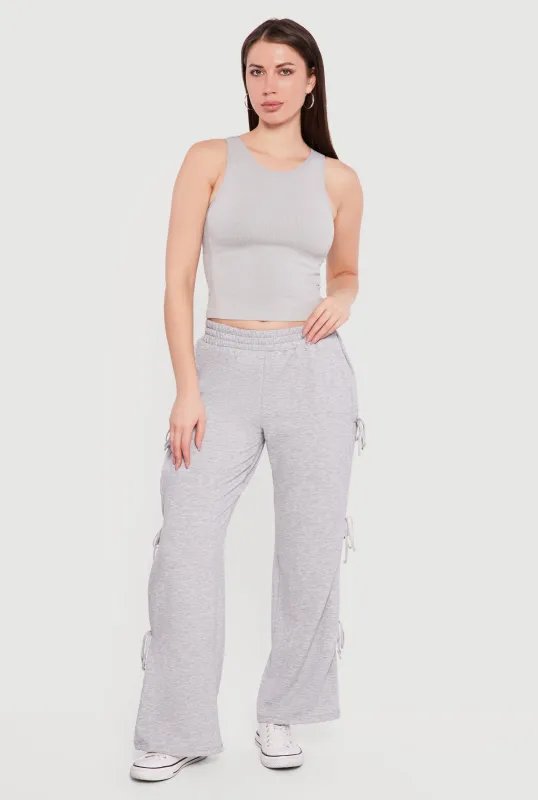 Bow Side Tie Pull On Sweatpants sold by Rainbow